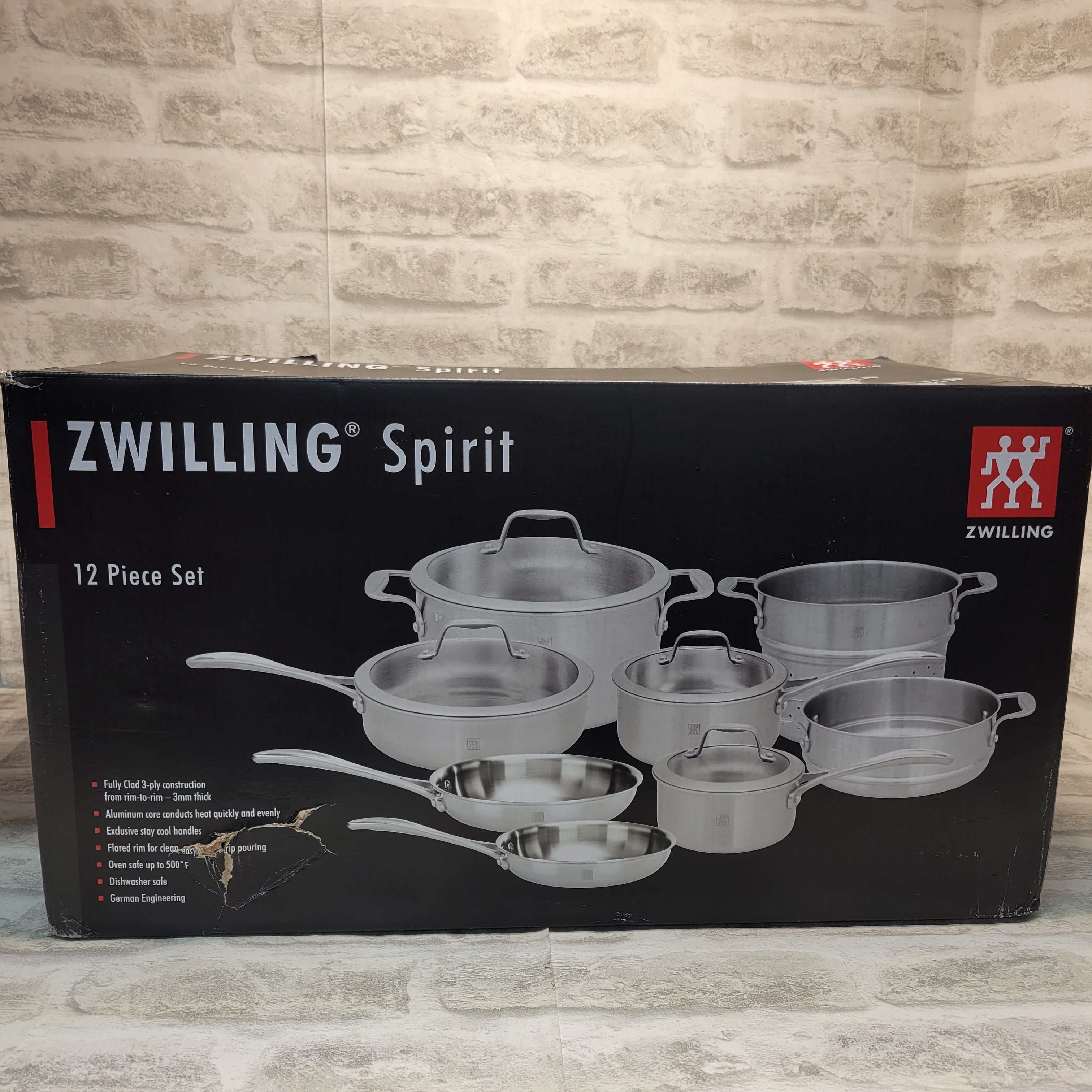 ZWILLING Spirit Stainless Steel 12-Piece Cookware Set (7859696828654)