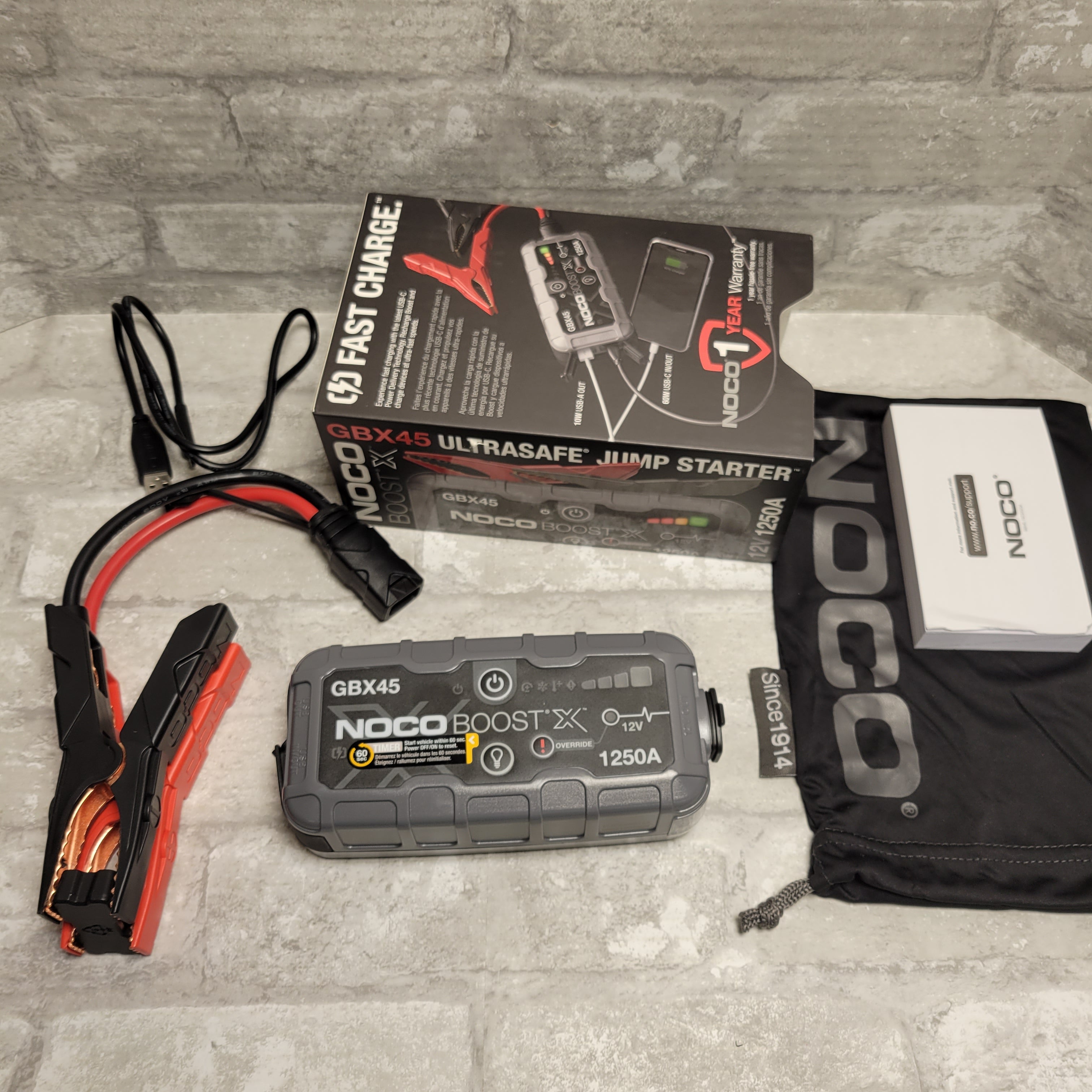 NOCO Boost X GBX45 1250A 12V UltraSafe Portable Lithium Jump Starter *FOR PARTS* (8046017085678)