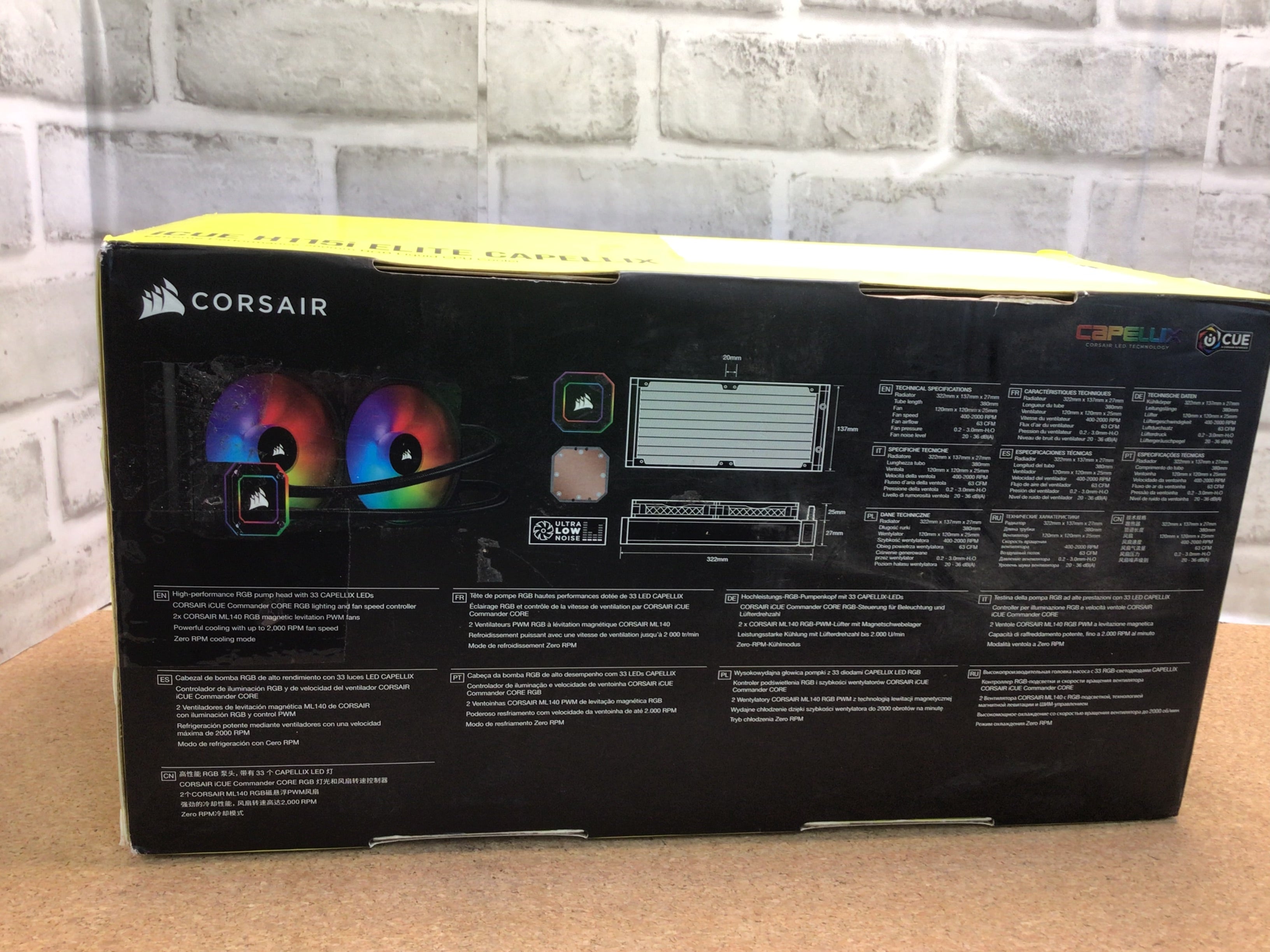 Corsair iCUE H115i Elite Capellix Liquid CPU Cooler (7932596388078)
