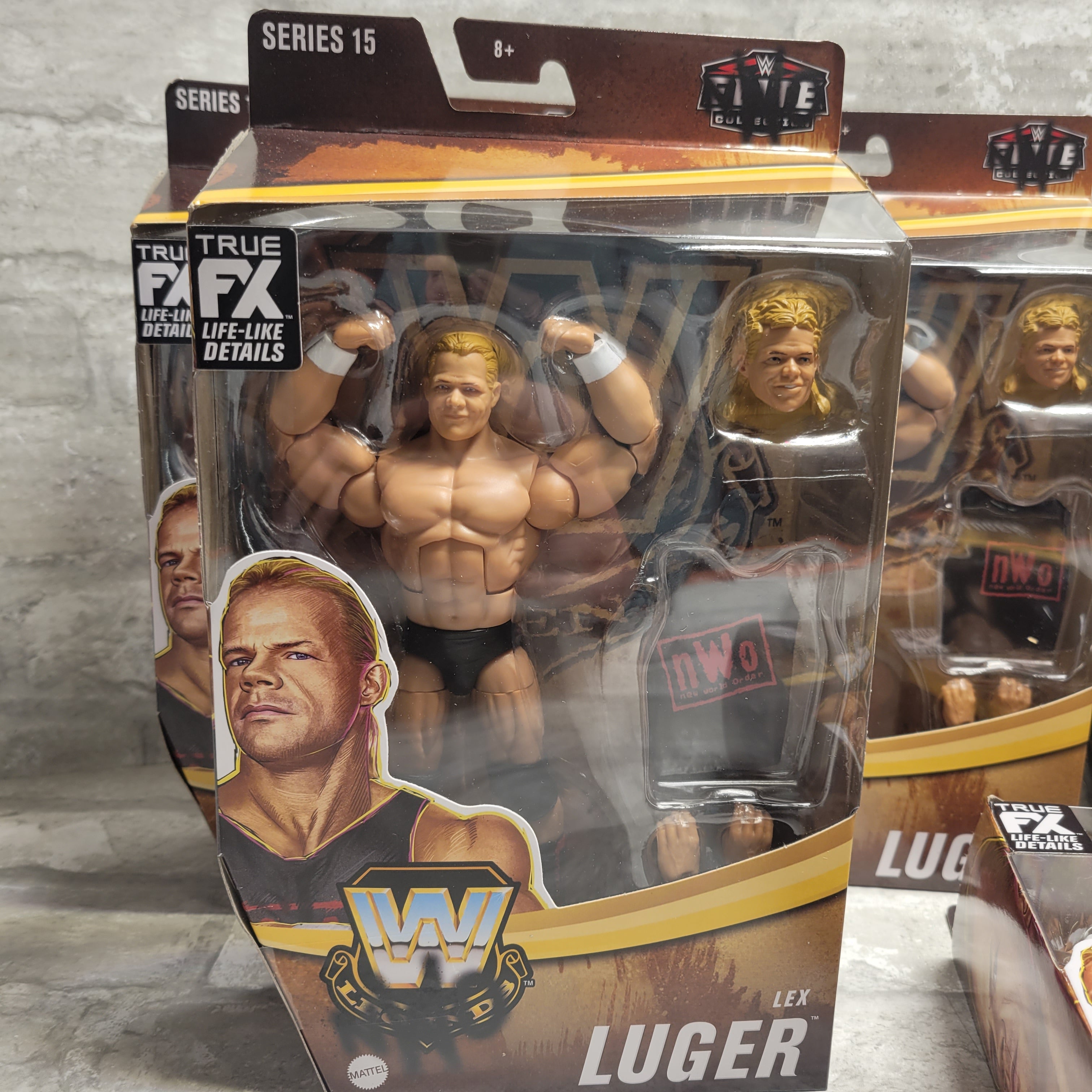 WWE Legends NWO Lex Luger Action Figure Elite Collection Series 15, Lot of 5 (7997092987118)