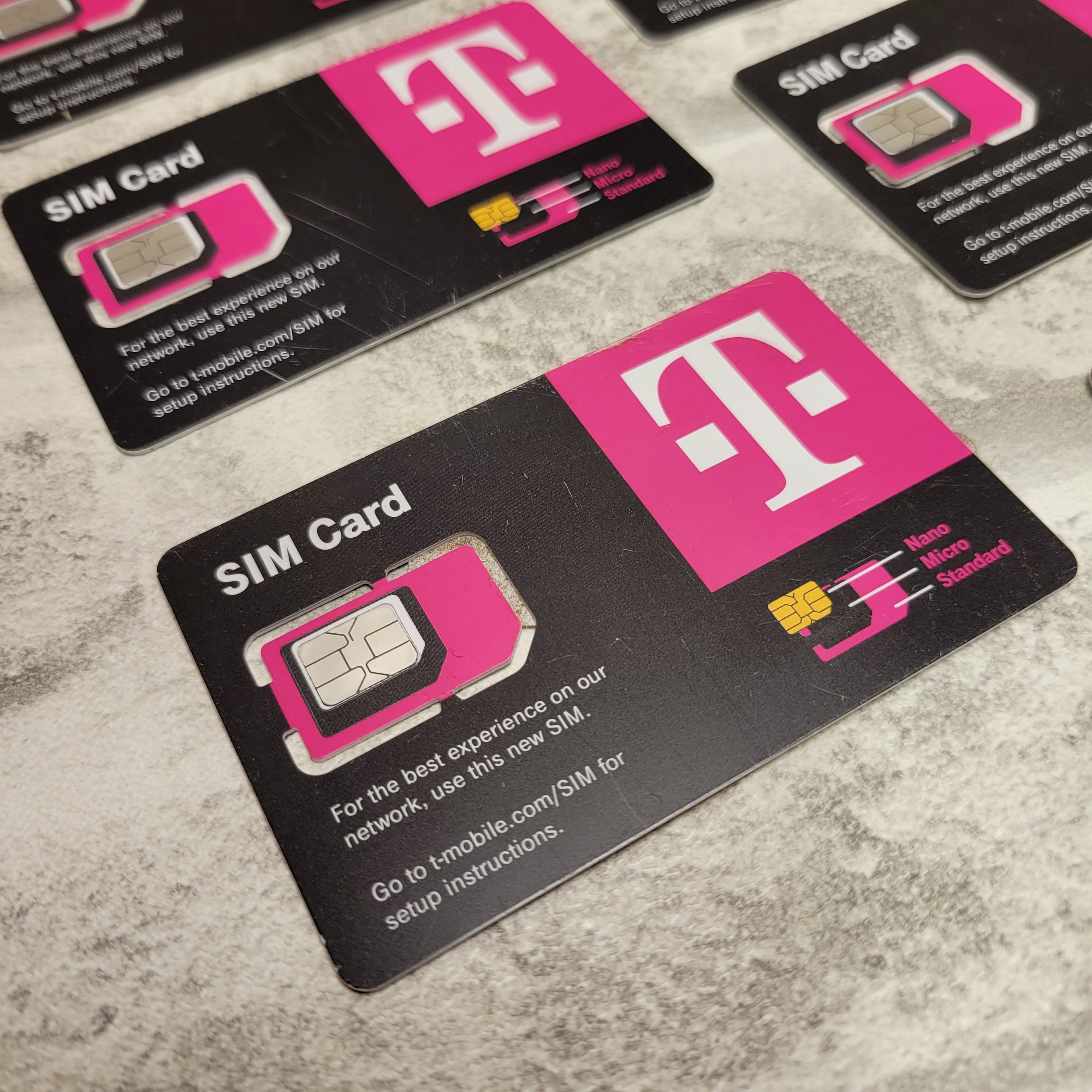 (Lot of 10) TMO T-Mobile SIM Card R15 5G 4G LTE Triple Cut Nano Micro 3 in 1 (7611578810606)