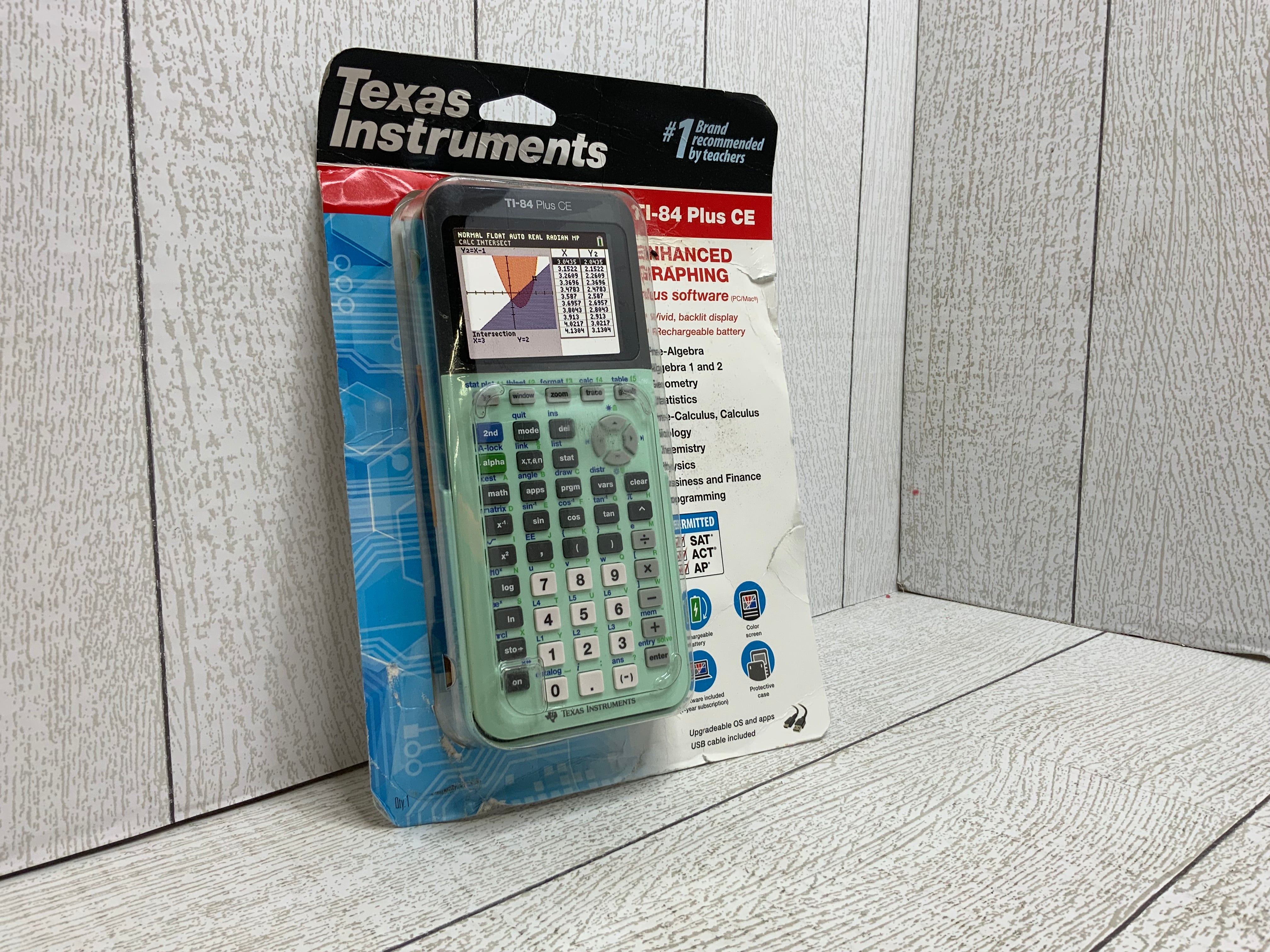 Texas Instruments TI-84 Plus CE Color Graphing Calculator, Mint (8030872371438)