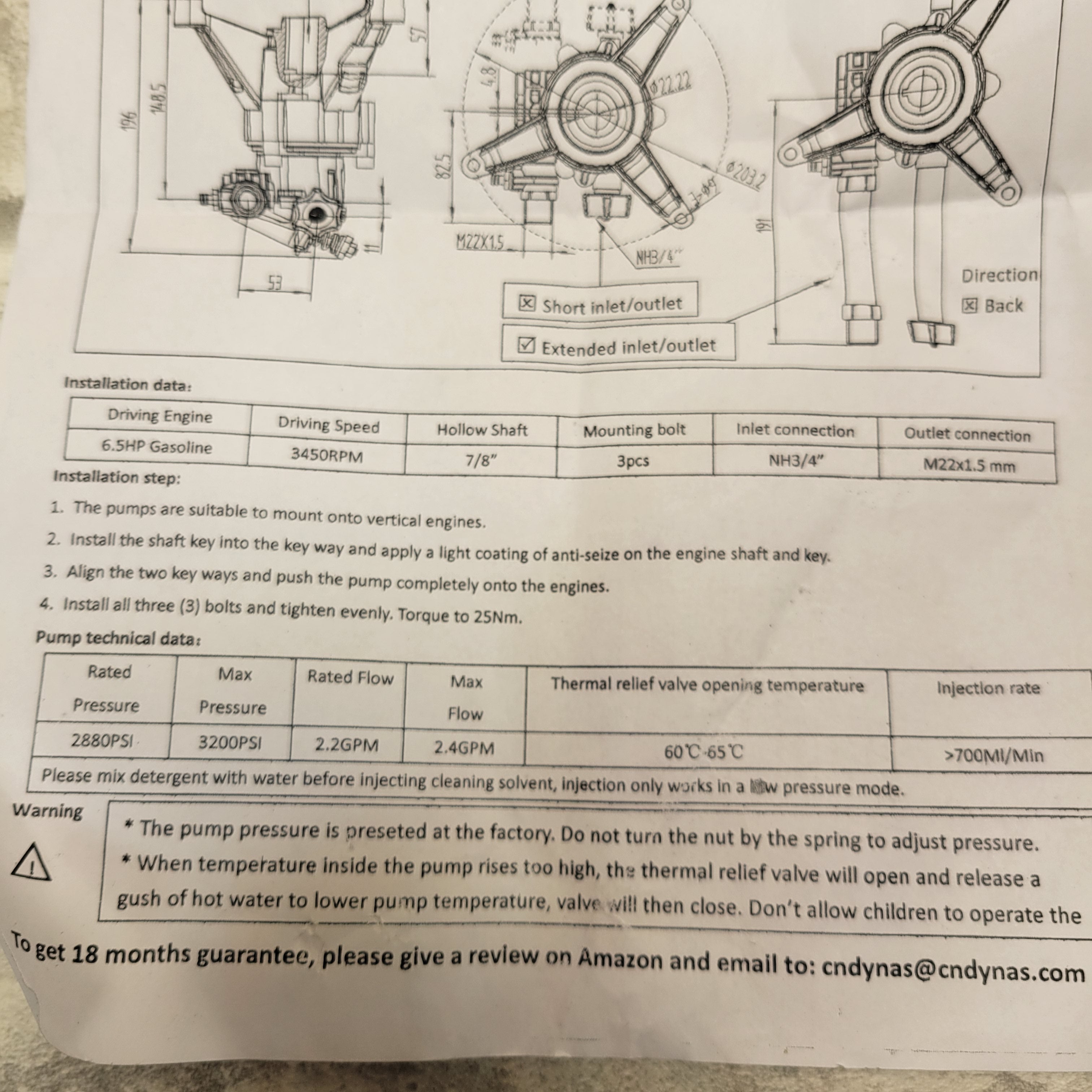 AgiiMan High Pressure Washer Pump Head *PARTS* (7904072007918)