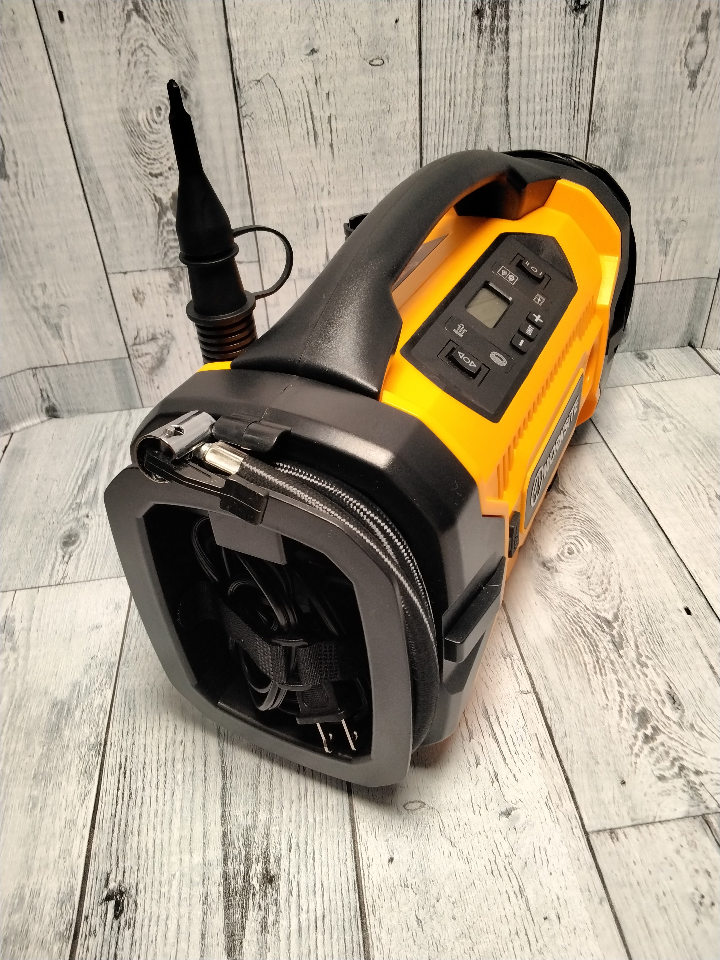 WORKSITE Tire Inflator Air Compressor Portable, 160 PSI Pump with 3 Power Supply (7895640768750)