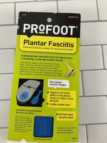 ProFoot Orthotic Insoles For Plantar Fasciitis & Heel Pain, Women's 6-10, 1 Pair (6922721558711)