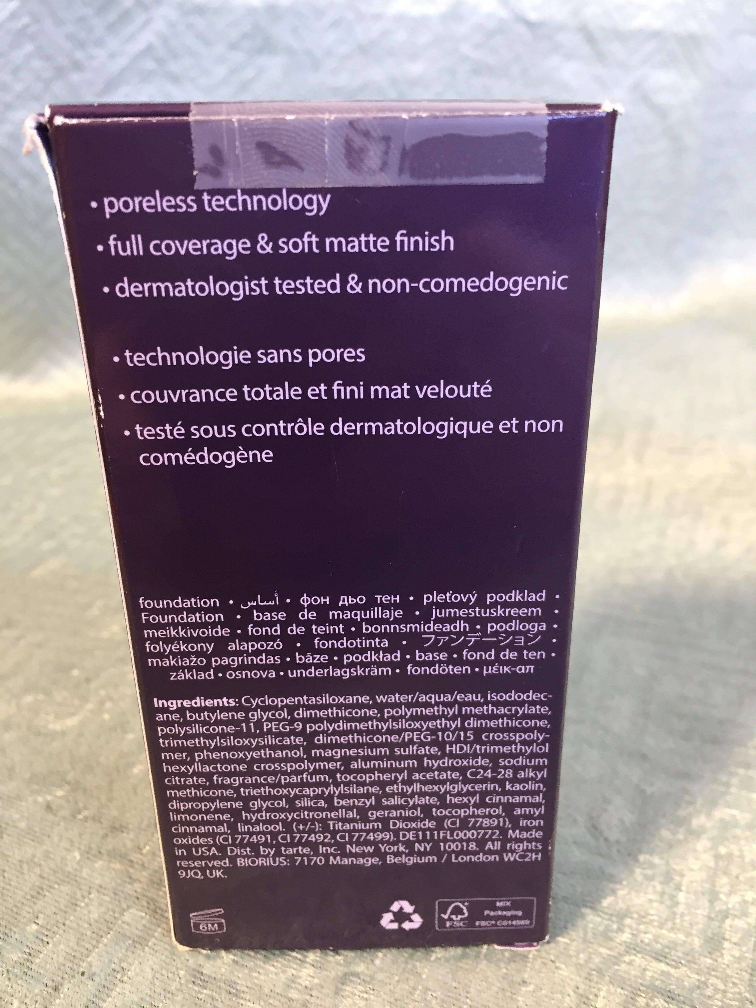 Tarte Amazonian Clay 16-Hour Full Coverage Foundation - 20B Light Beige (7543354491118)