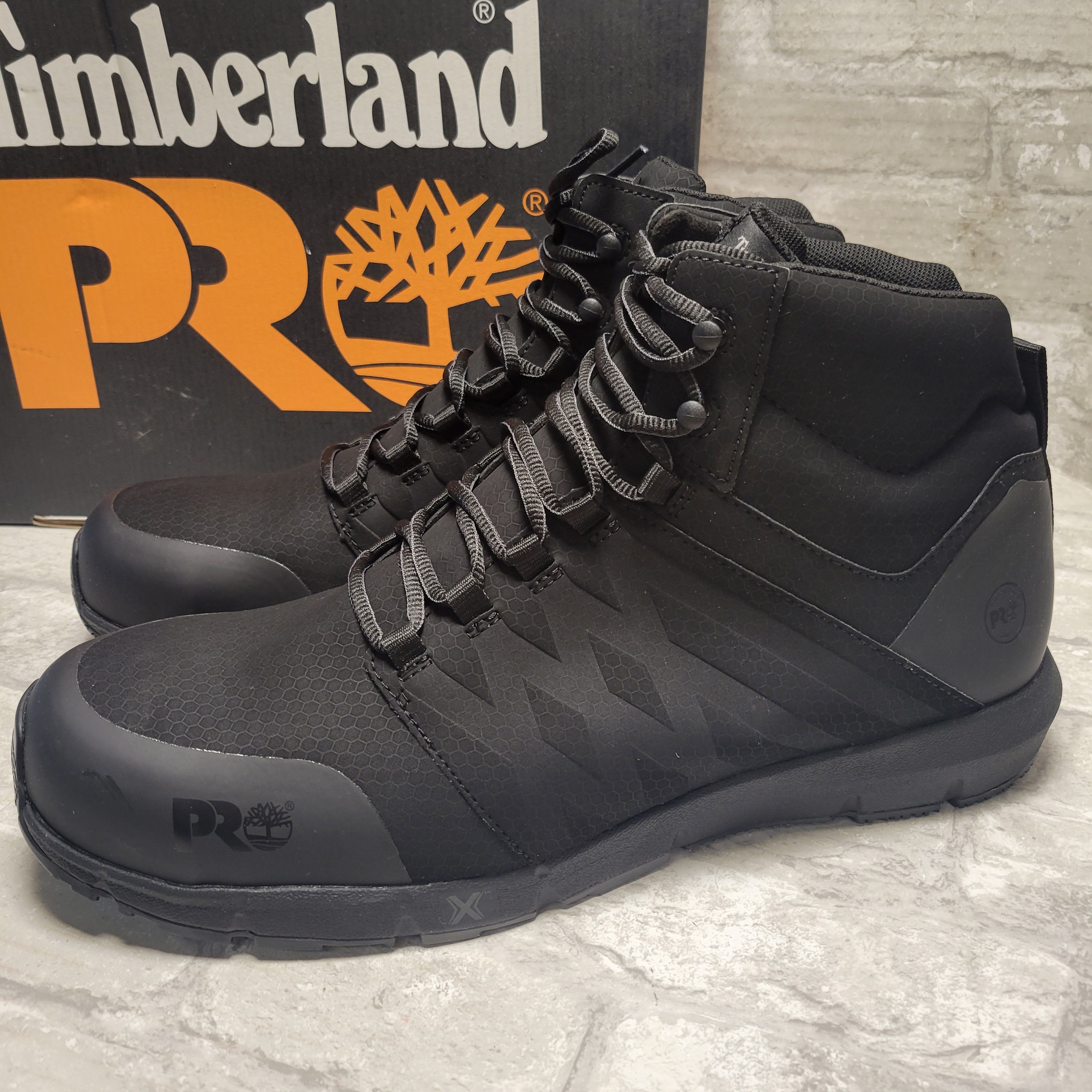 Timberland Men's Radius Mid Composite Safety Toe CT, Black 15 (8118222717166)