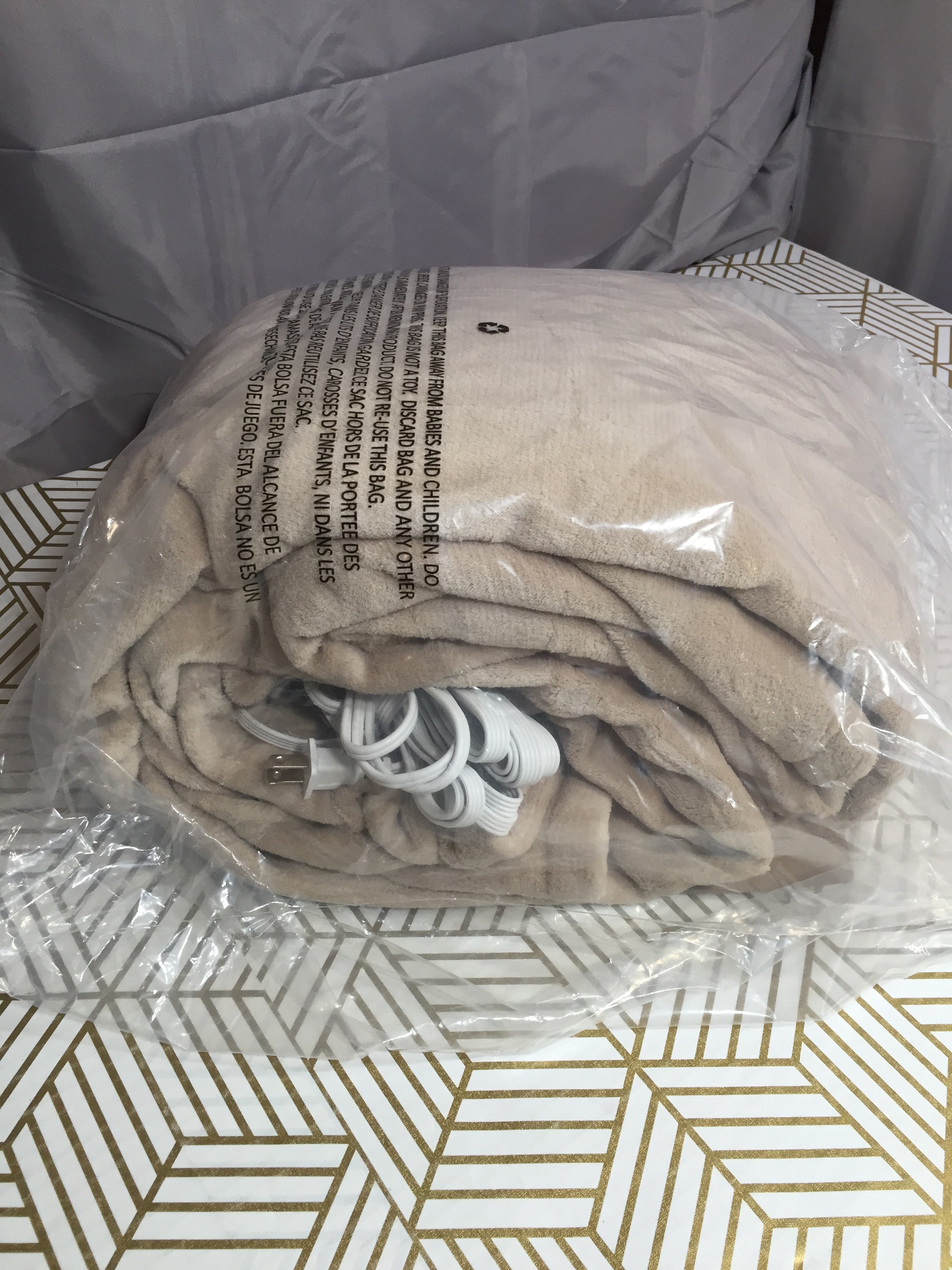 Sunbeam Heated Blanket Royal Luxe | Mushroom | Queen | 12 Heat Settings (8053077836014)