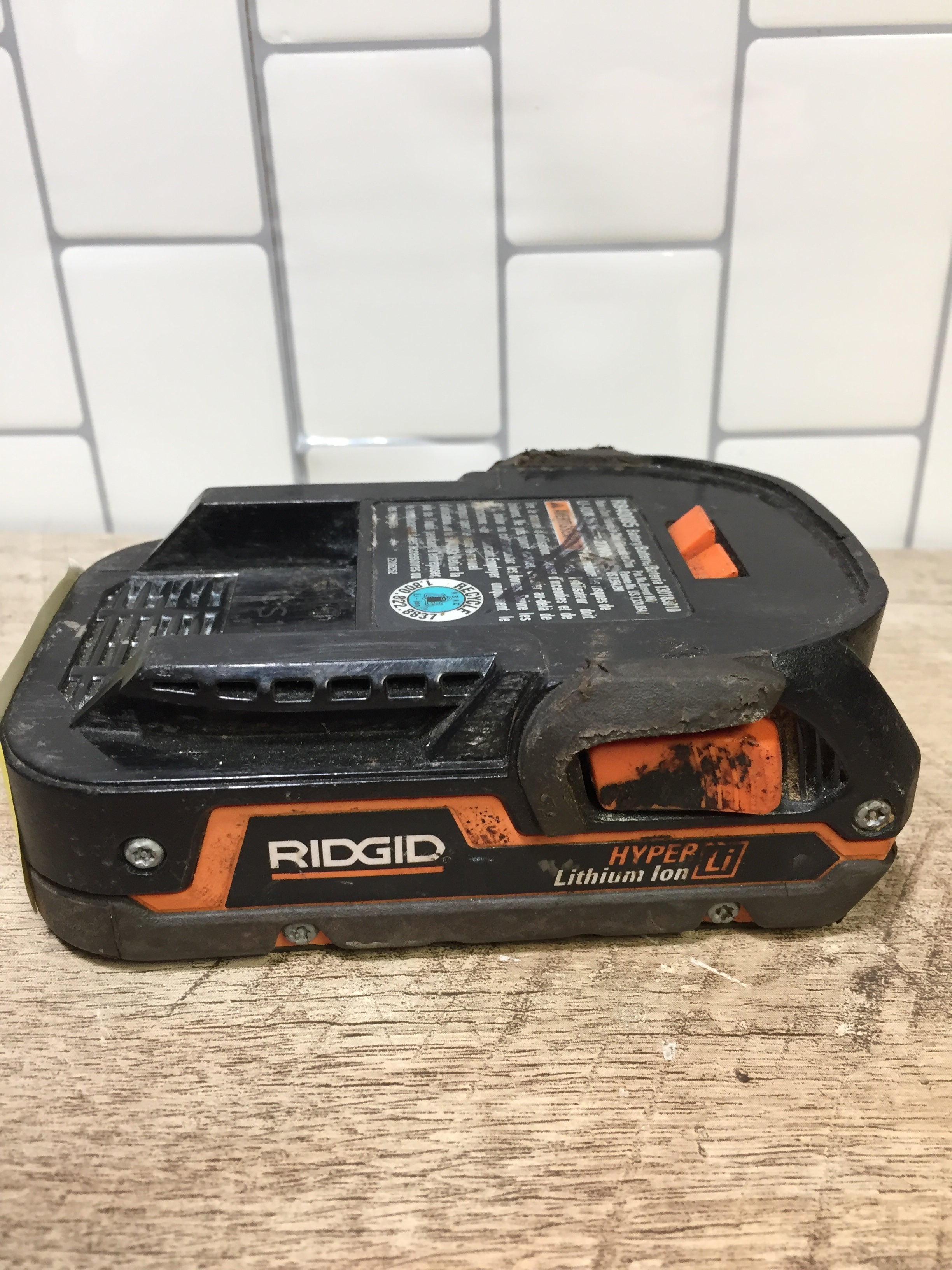 **PARTS ONLY** Genuine Ridgid R840085 18V HYPER Lithium Battery **DEFECTIVE** (7198042456302)