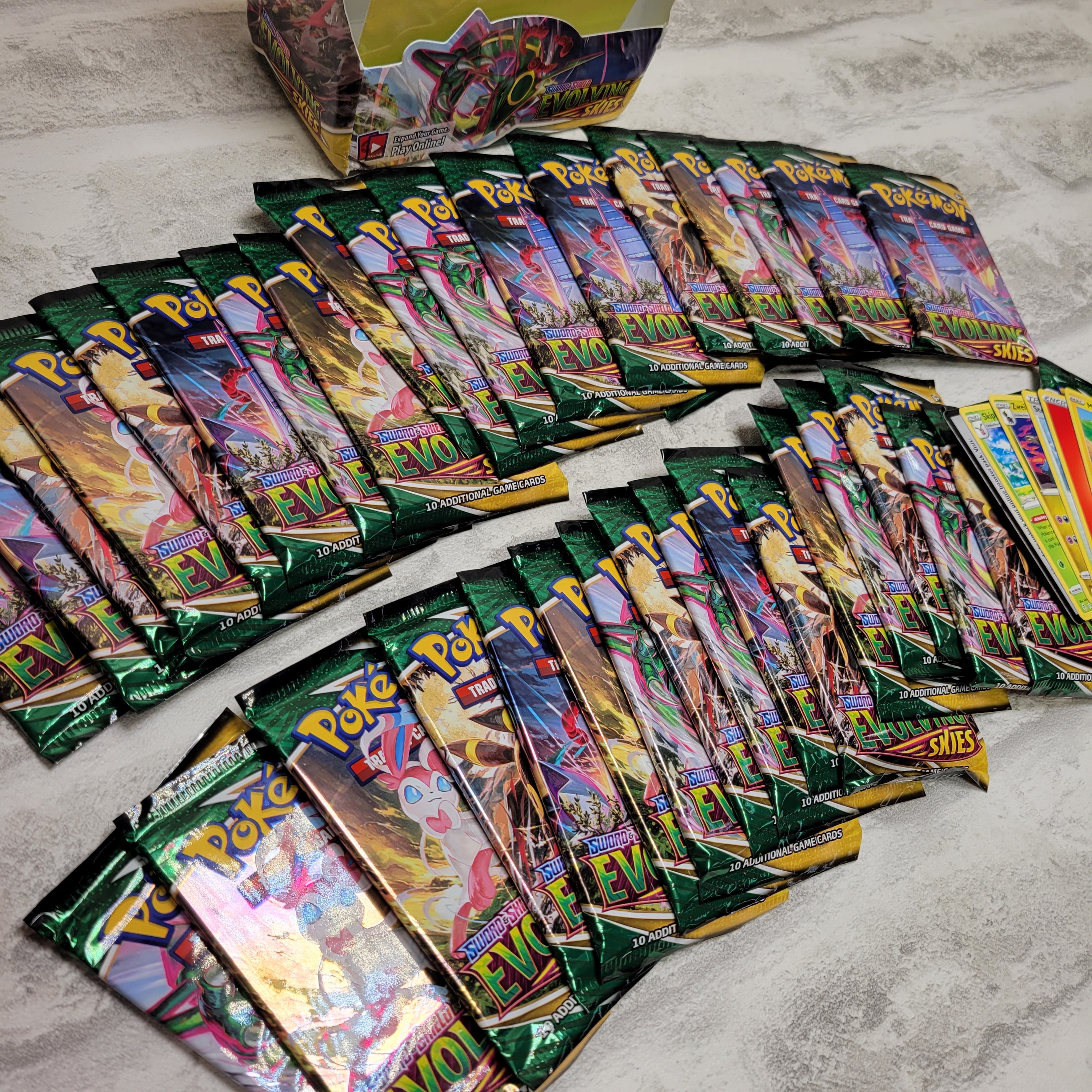 **Opened** Pokémon TCG: Sword & Shield Evolving Skies Booster Box (7583445582062)