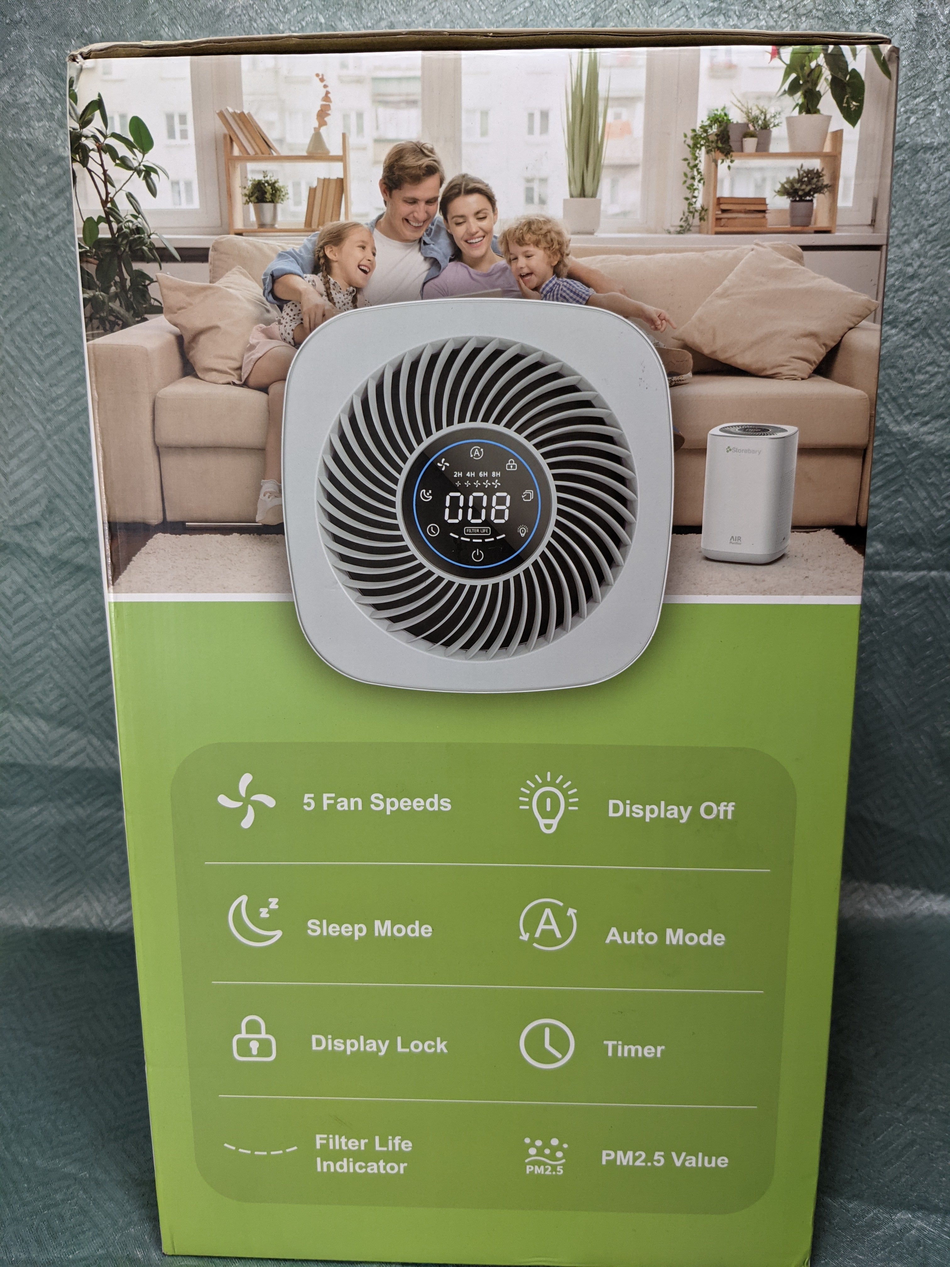 Air Purifier H13 True HEPA Filter, Pets Allergies Dust Pollen Smoke Mold Odors (6957959217335)