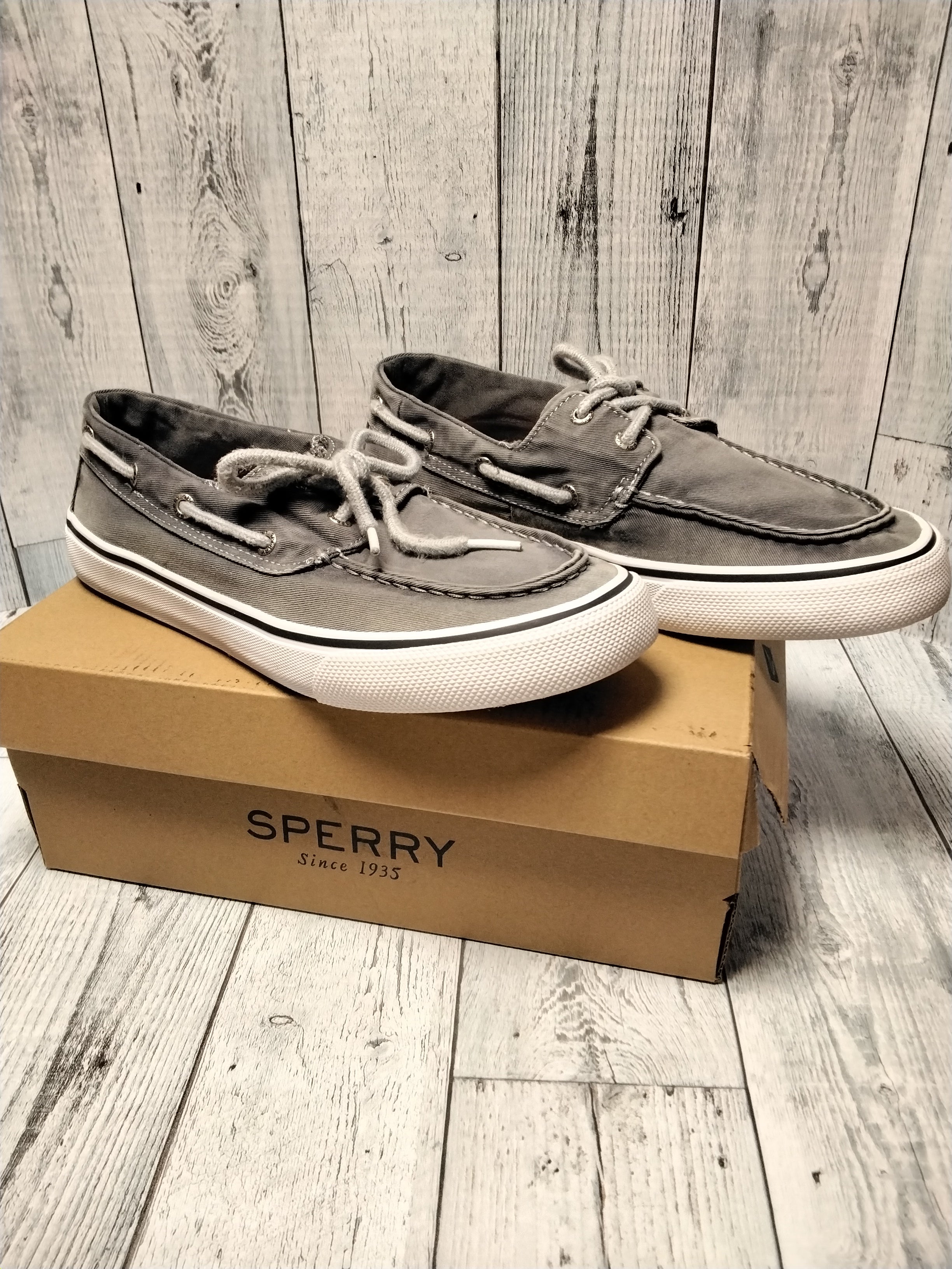 Sperry Men's Bahama II Sneaker, Smoked Pearl, Sz 9 *ONLY TRIED ON* (7781821448430)