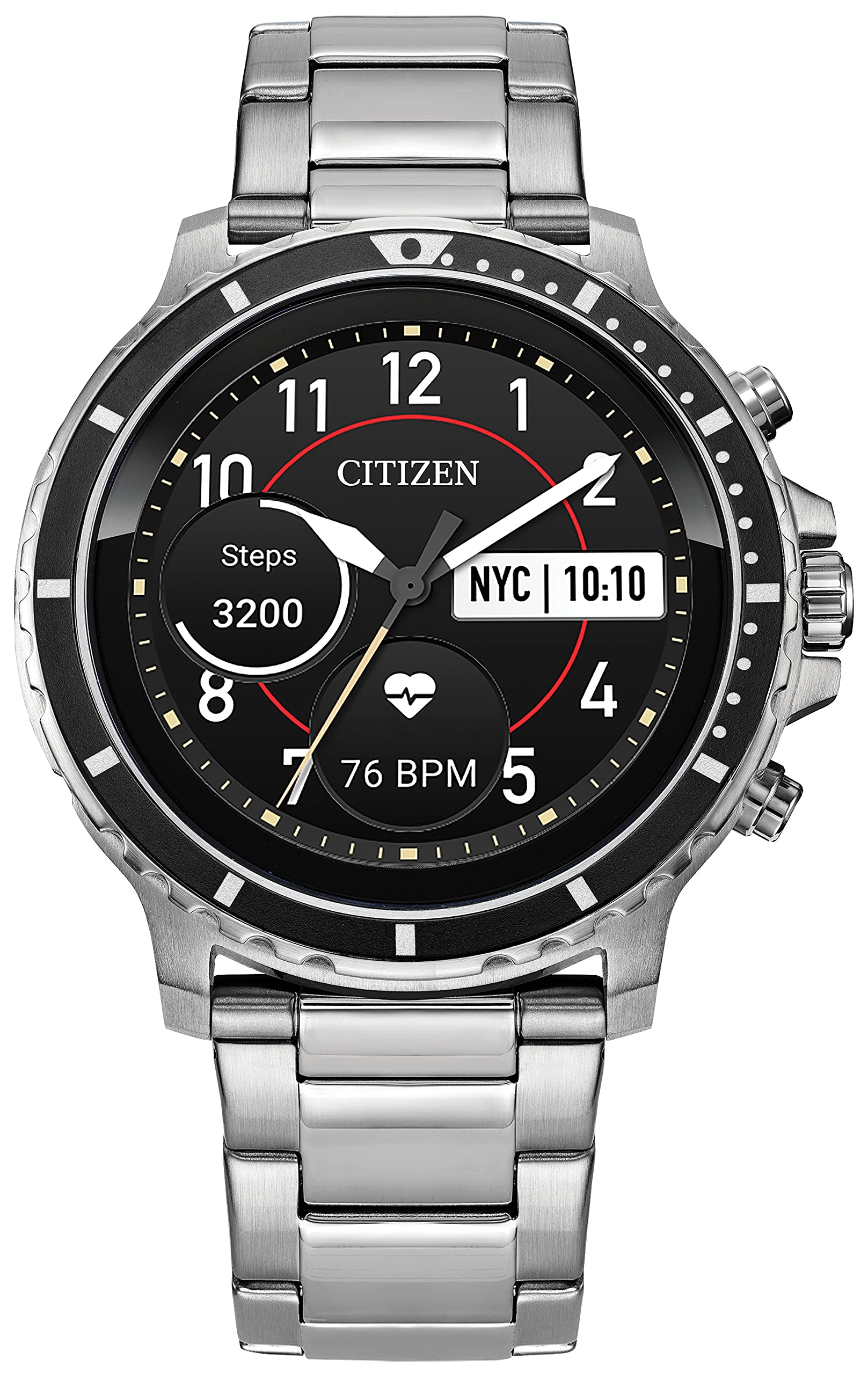 Citizen CZ Smart Stainless Steel Smartwatch Touchscreen, Powered by Wear OS (7750908936430)