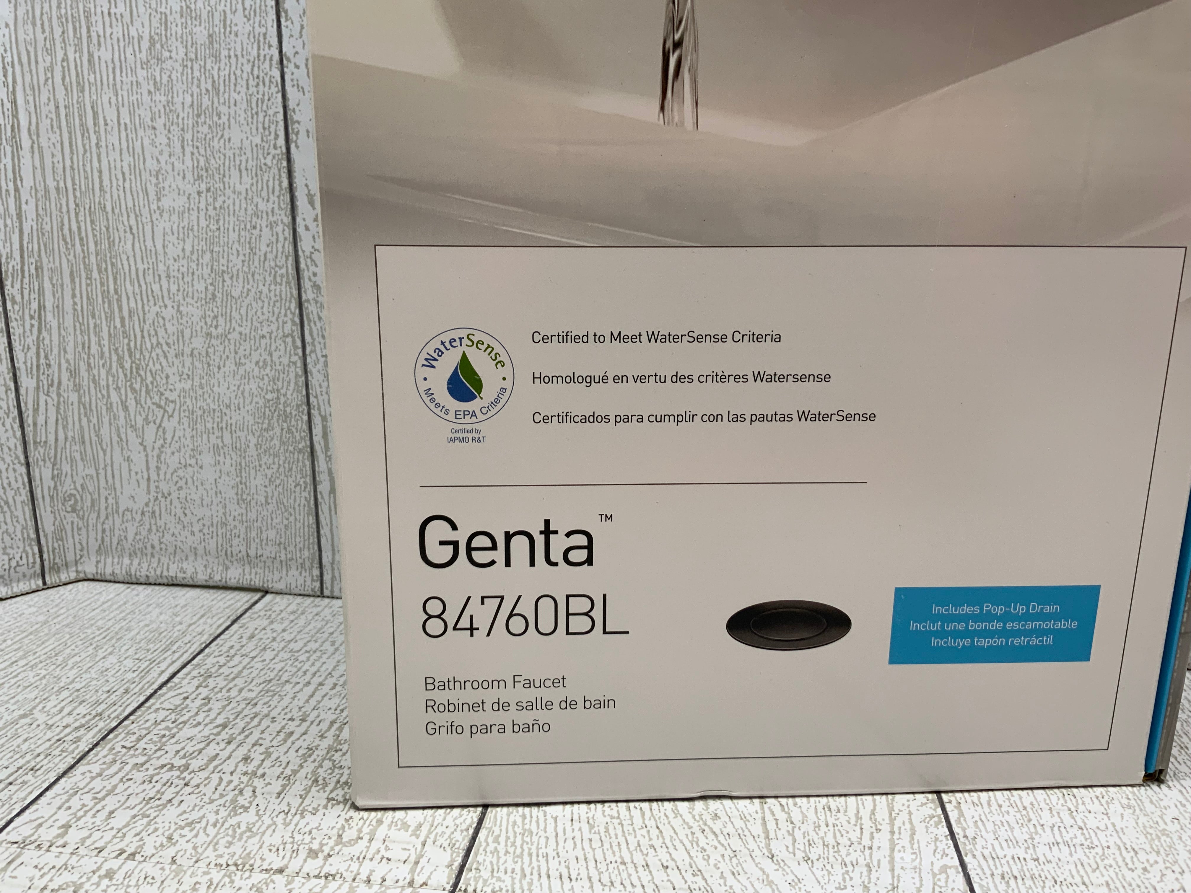 Moen - Genta Single Hole Single-Handle Bathroom Faucet in Matte Black (8052294942958)