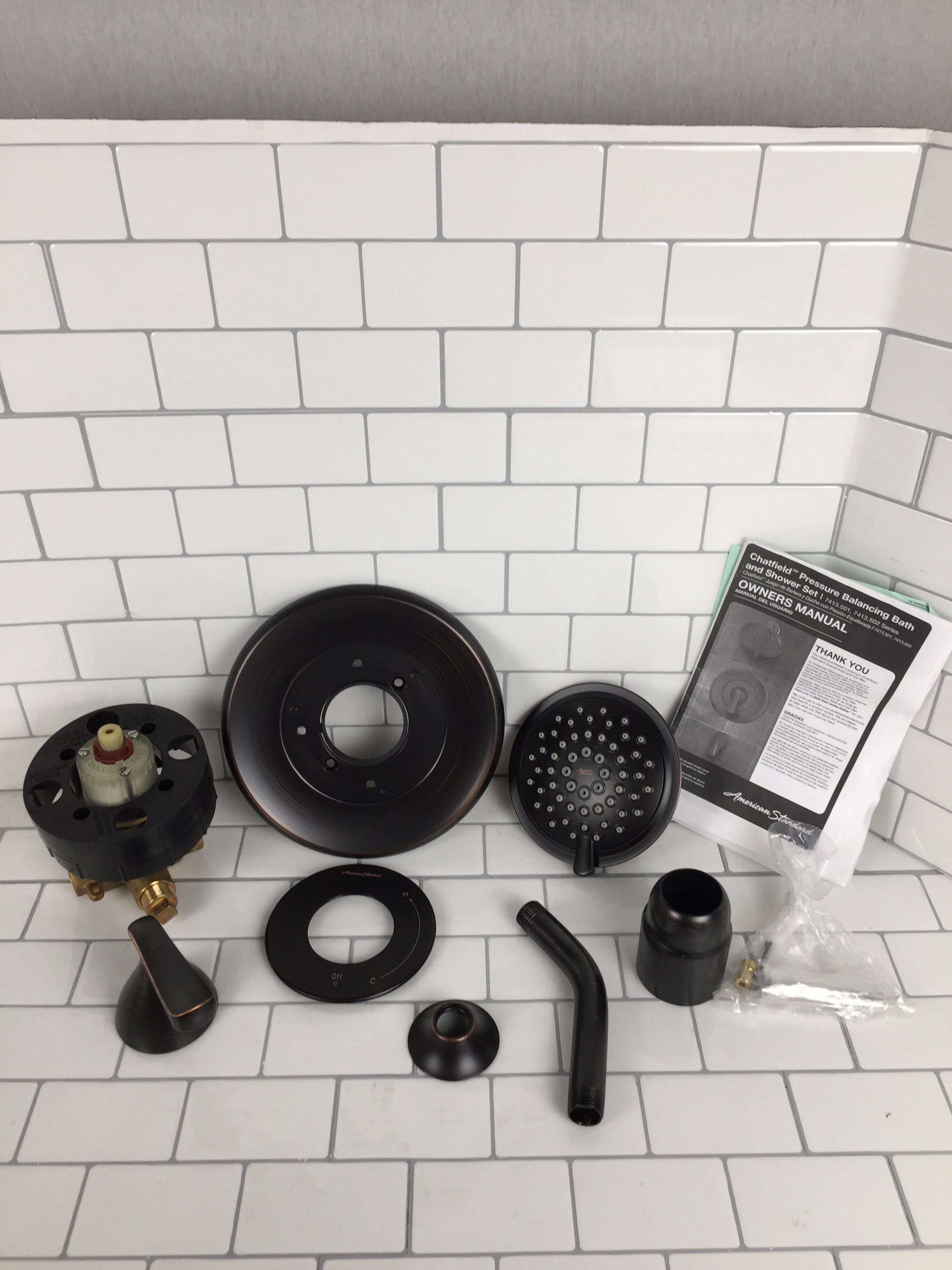 American Standard Chatfield Single-Handle Shower Faucet w/ Valve- Legacy Bronze (7451597471982)