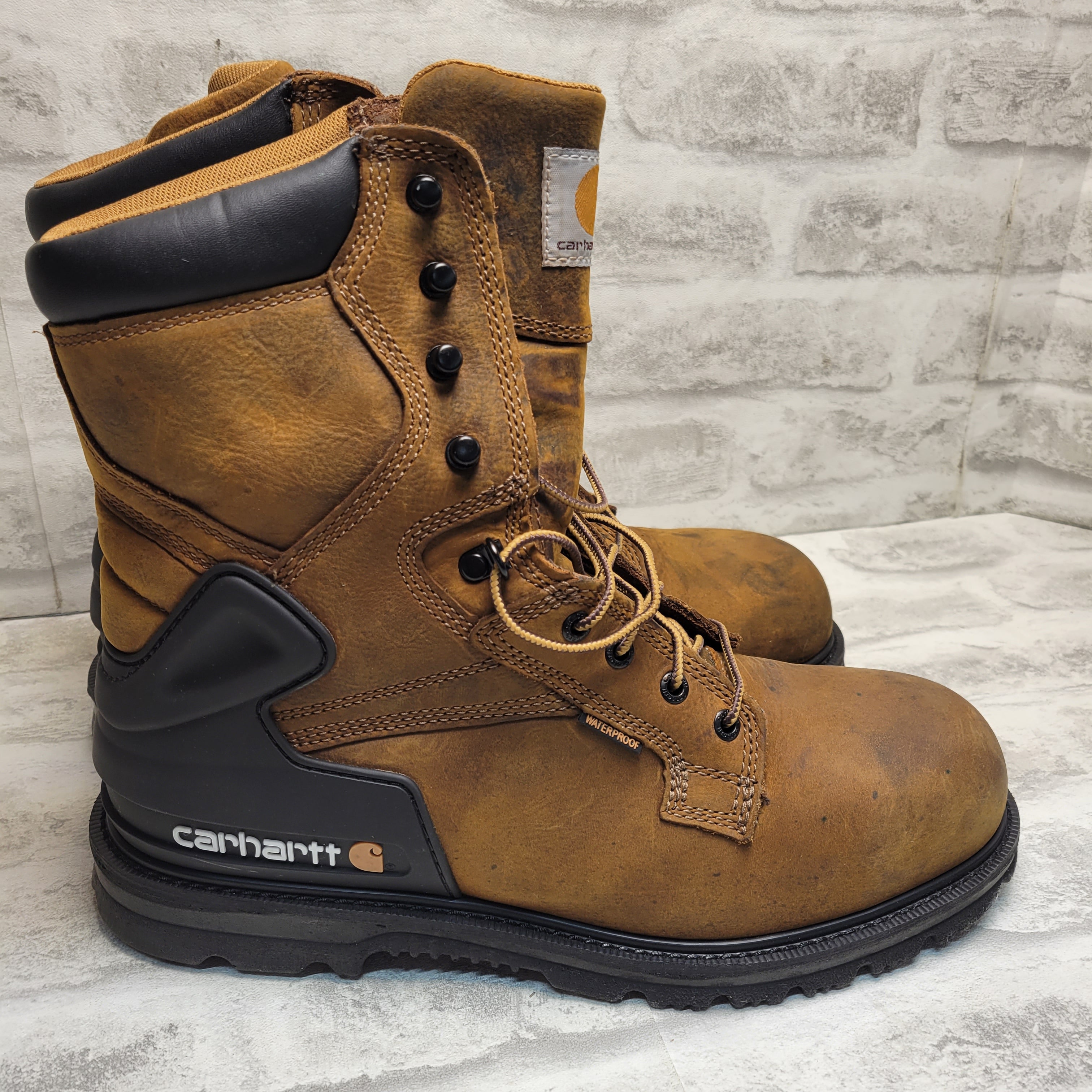 Carhartt Men's CMW8200 8 Steel Toe Work Boot (12, Bison Brown) (7846684655854)