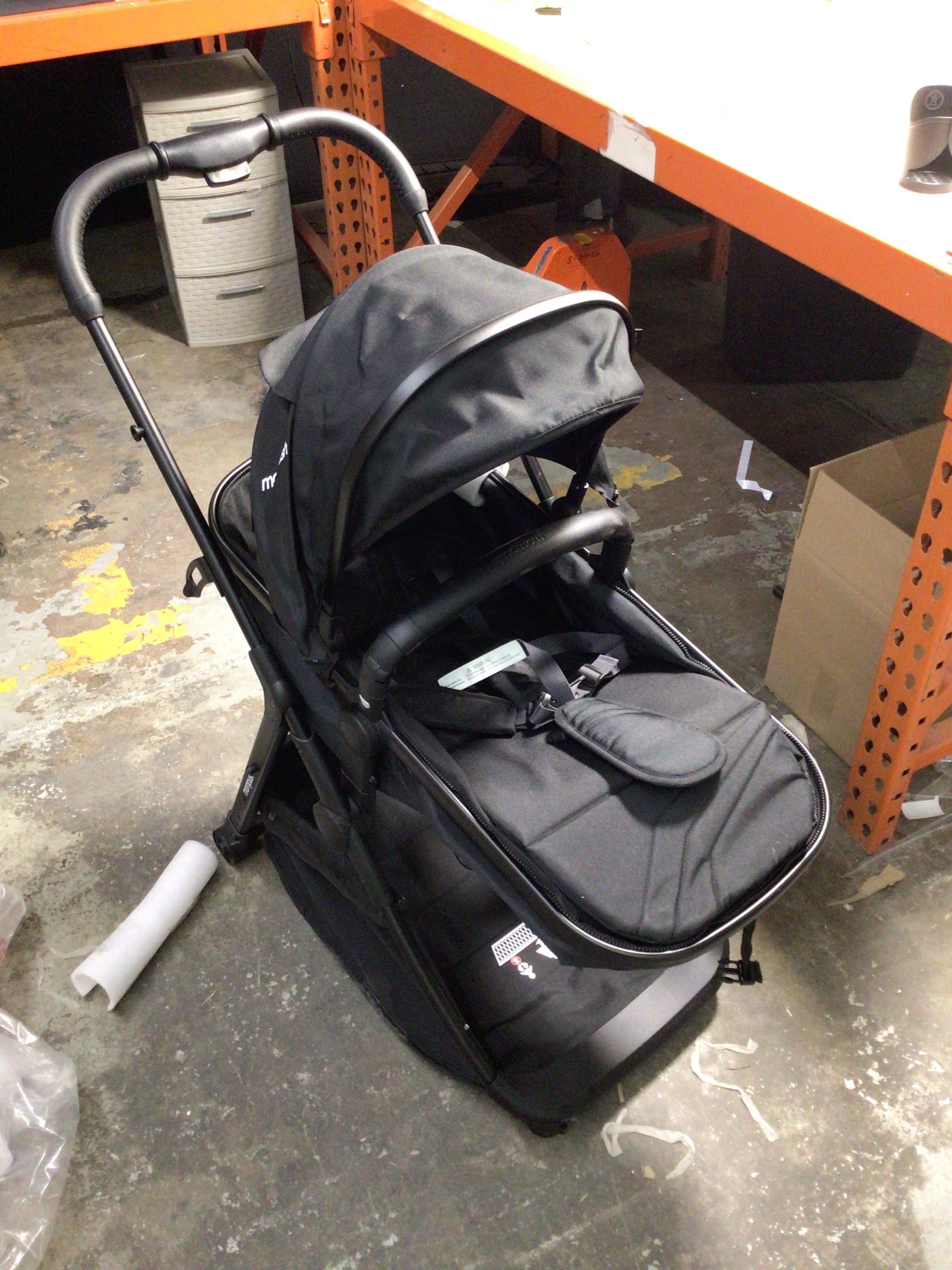 mompush wiz 2 in 1 convertible baby stroller with bassinet mode foldable