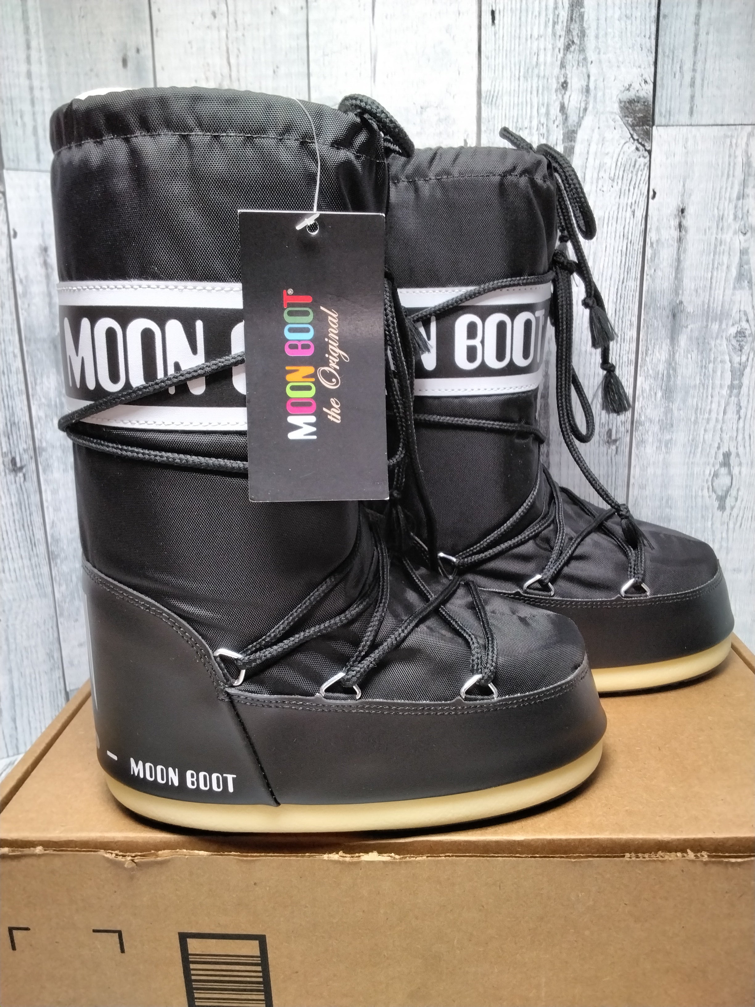 Tecnica The Original Moon Boots, Black, Sz 13.5C - 2.5Y (7782270304494)