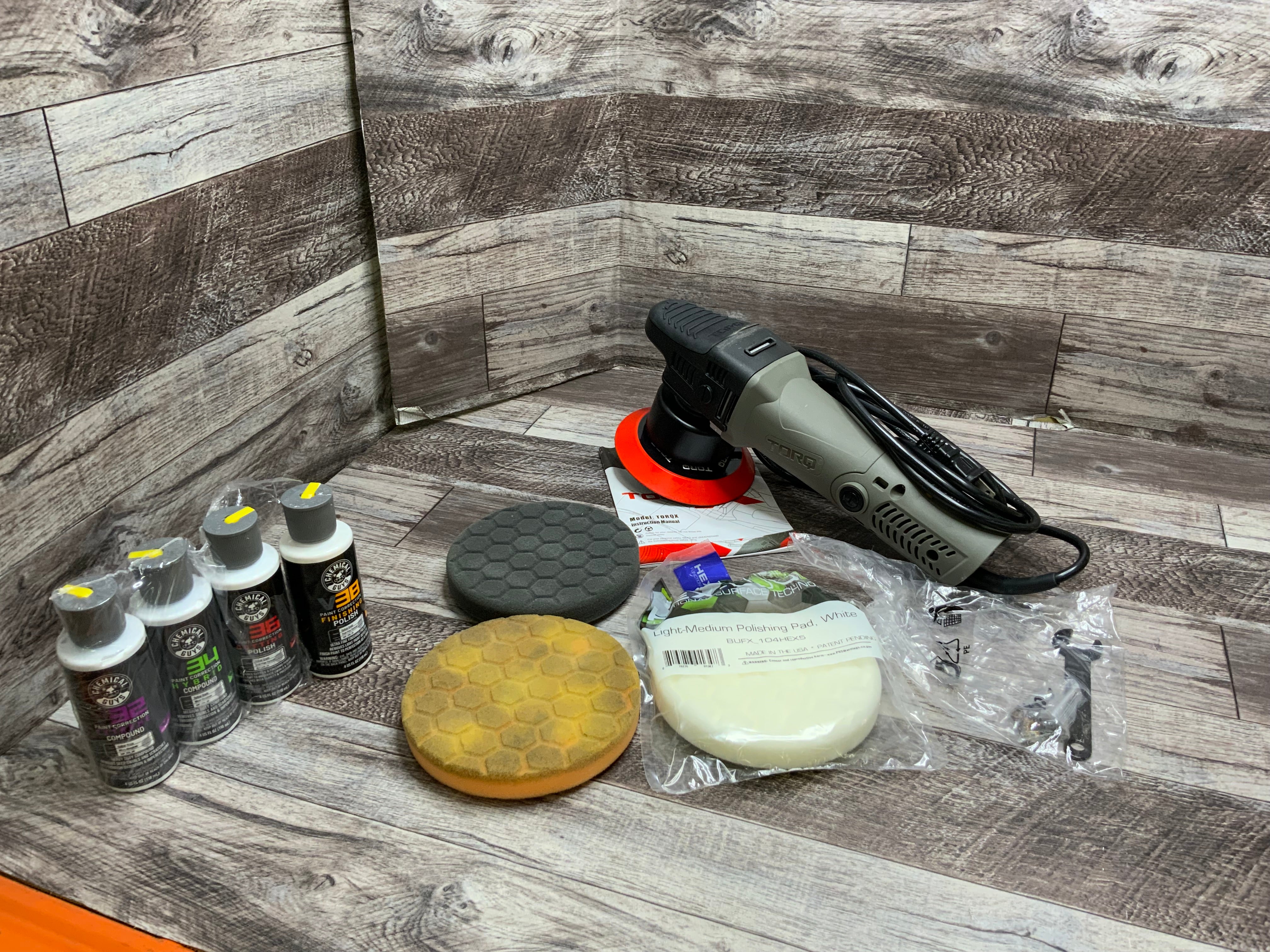 TORQ Random Orbital Polisher - With Polish Compounds & Pads (8100784439534)