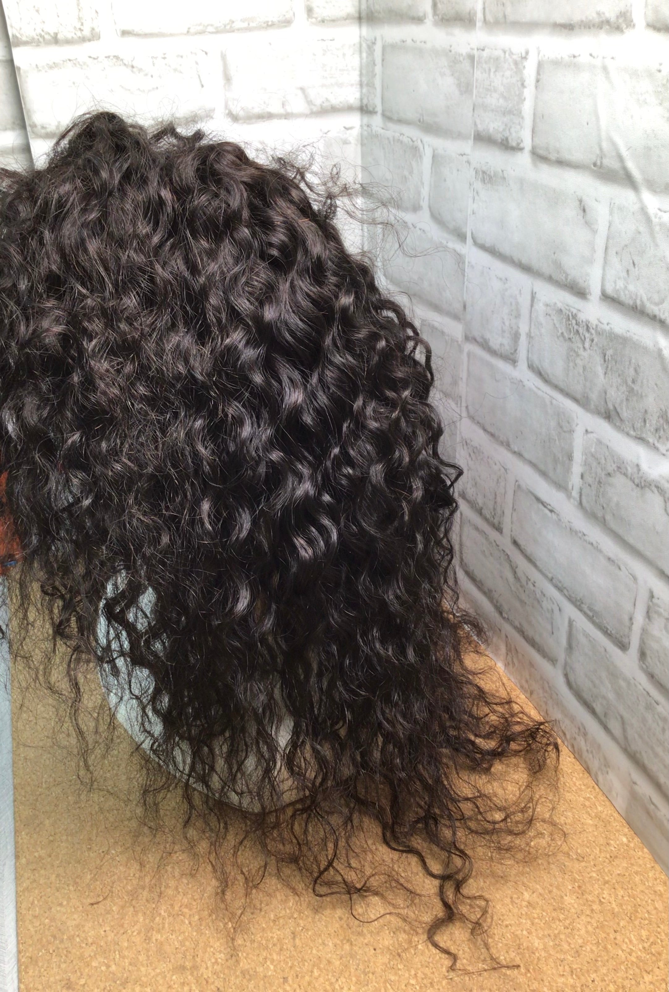 Water Wave  Brazilin 100% Human Hair Wig, (7897468862702)