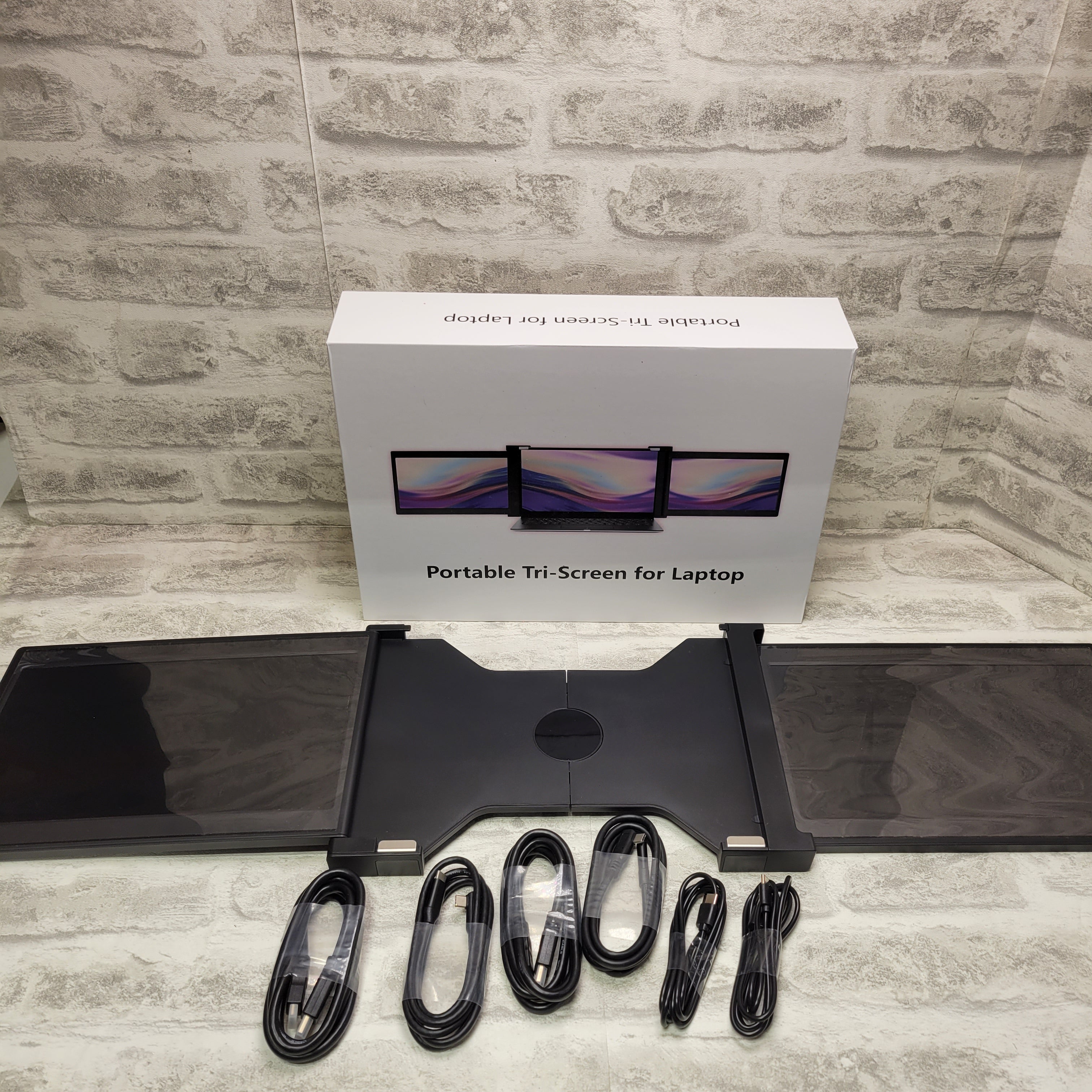Triple Portable Monitor for Laptop Dual Monitor Screen Extender Display (7685214208238)