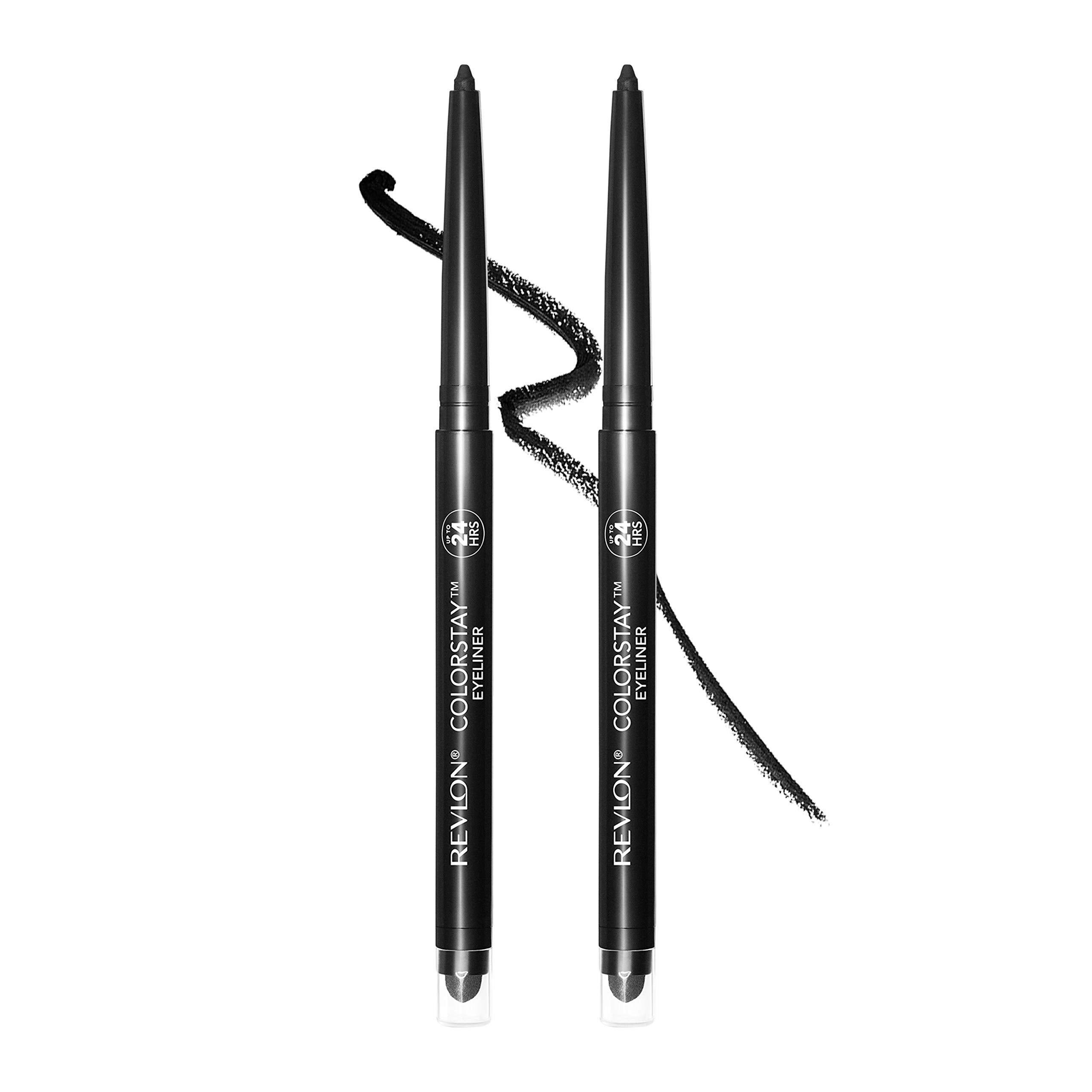 Revlon ColorStay Pencil Eyeliner with Ultra-Fine Tip, 201 Black, 2 PACKS OF 2 (7923791298798)