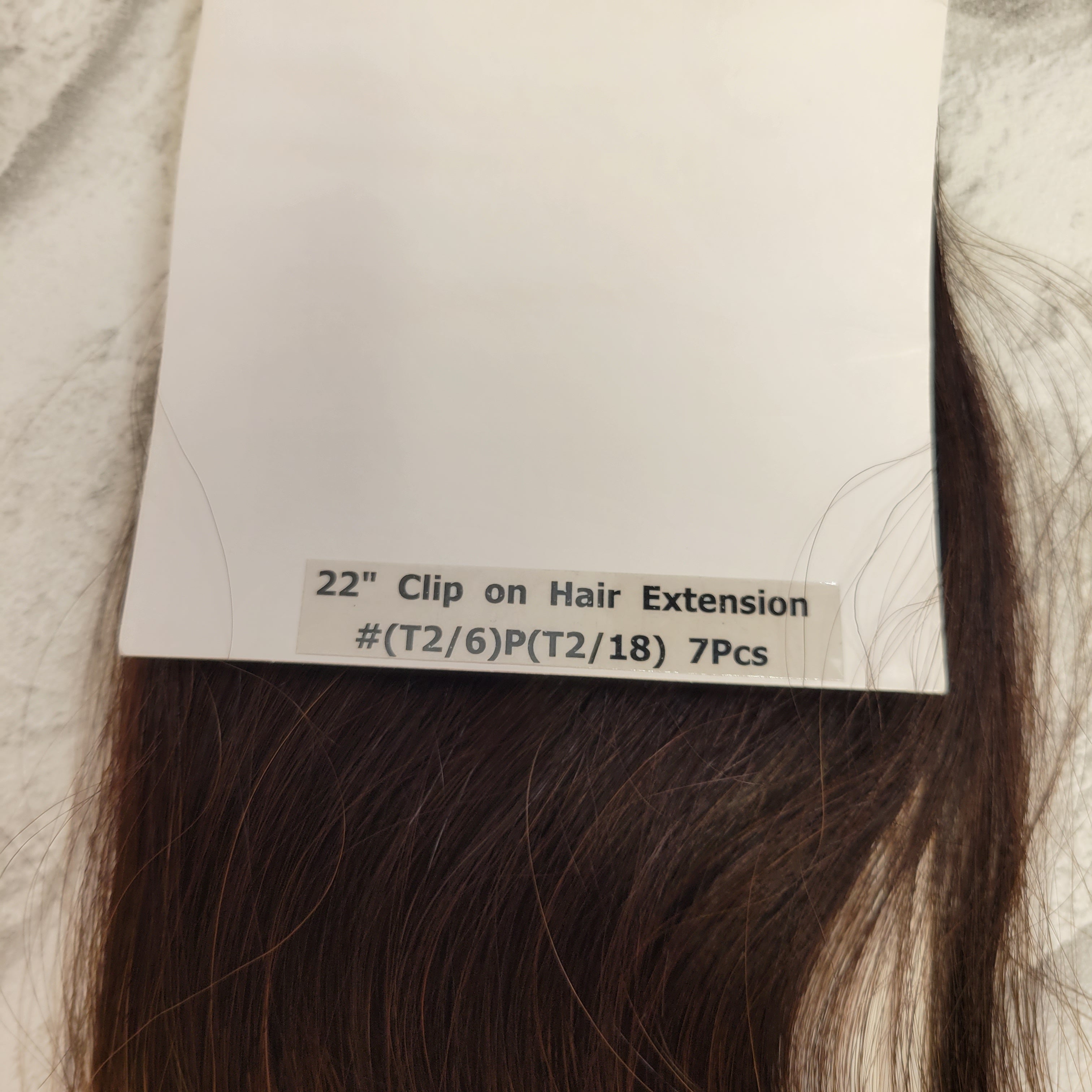 YoungSee Clip in Hair Extensions Human Hair Dark Brown/Blonde Balayage 22in 7pcs (7576697372910)