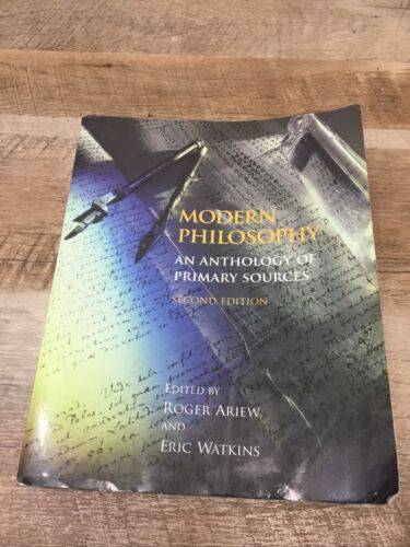 Modern Philosophy : An Anthology of Primary Sources by Roger Ariew Second Ed (6922735419575)