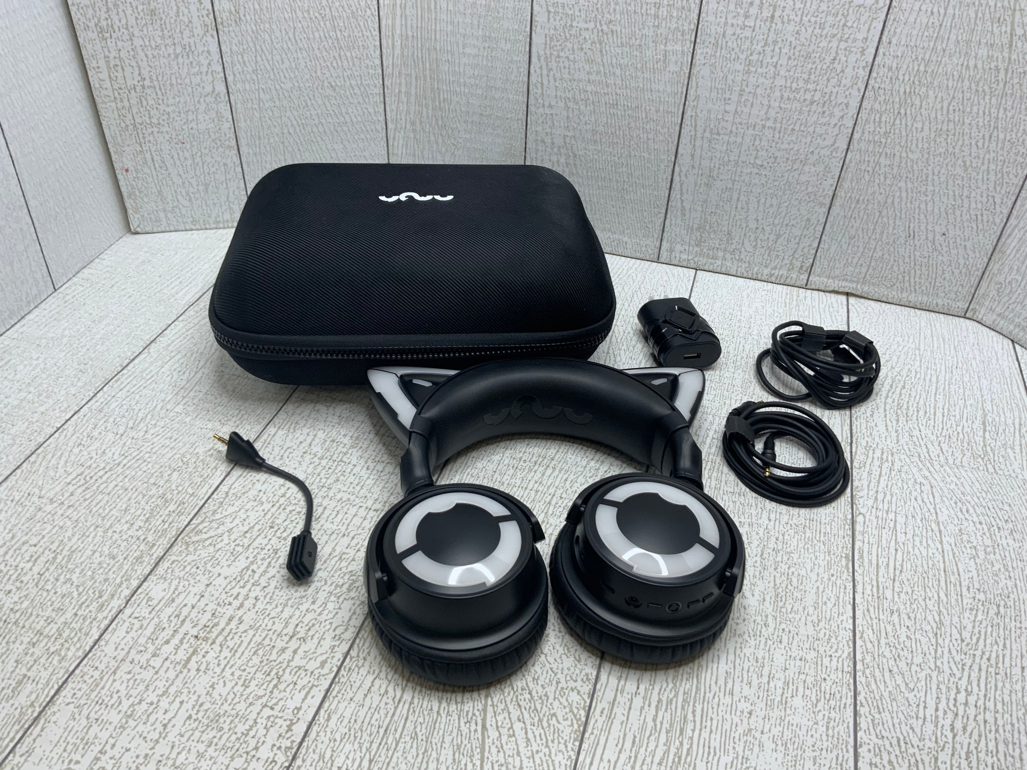 YOWU RGB Cat Ear Headphone 4 (Black) (8035320365294)