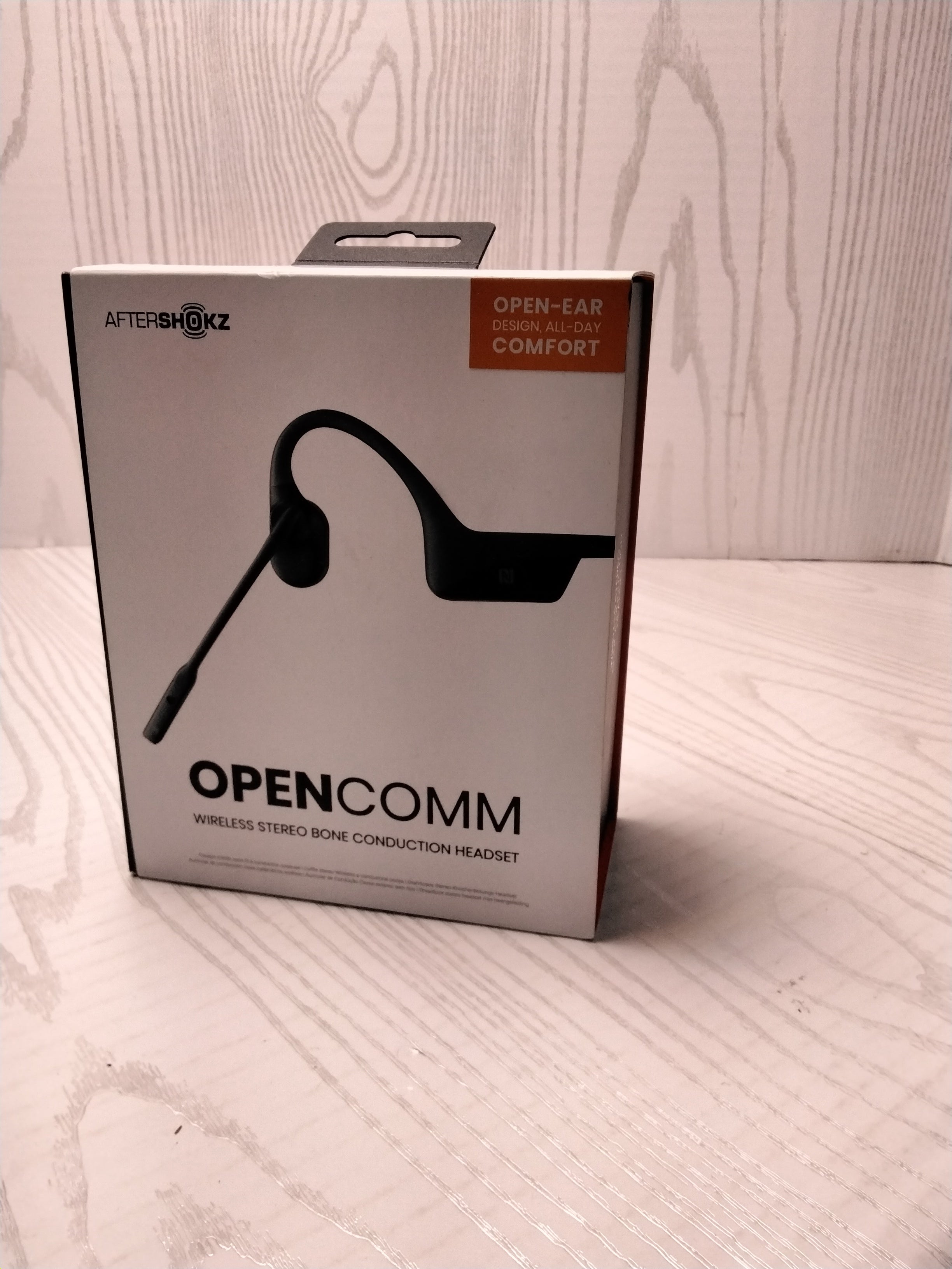 AfterShokz OpenComm Wireless Bone Conduction Bluetooth Headset with Microphone (7834444595438)