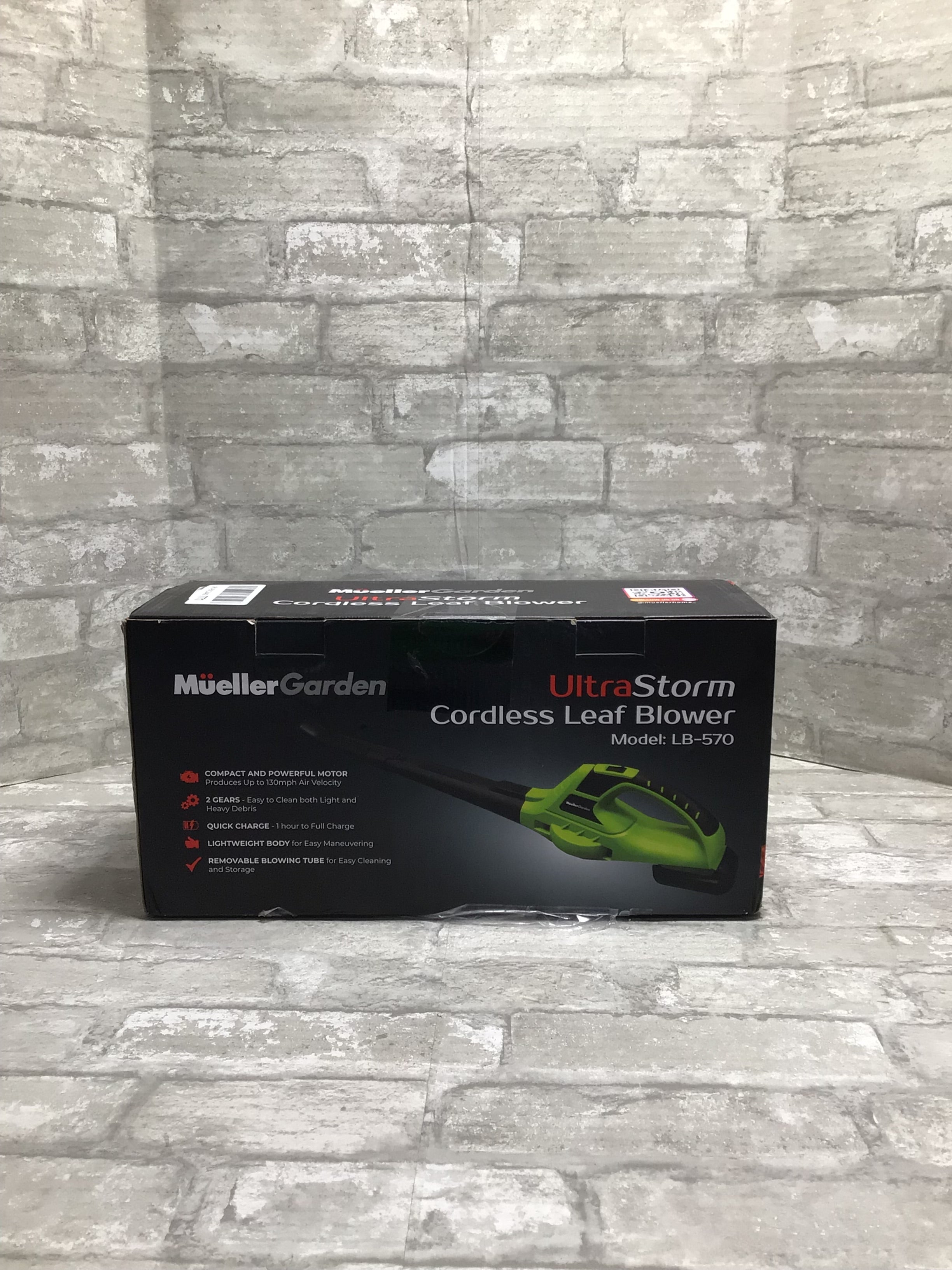 Mueller UltraStorm Cordless Leaf Blower, 20 V Powerful Motor**OPEN BOX