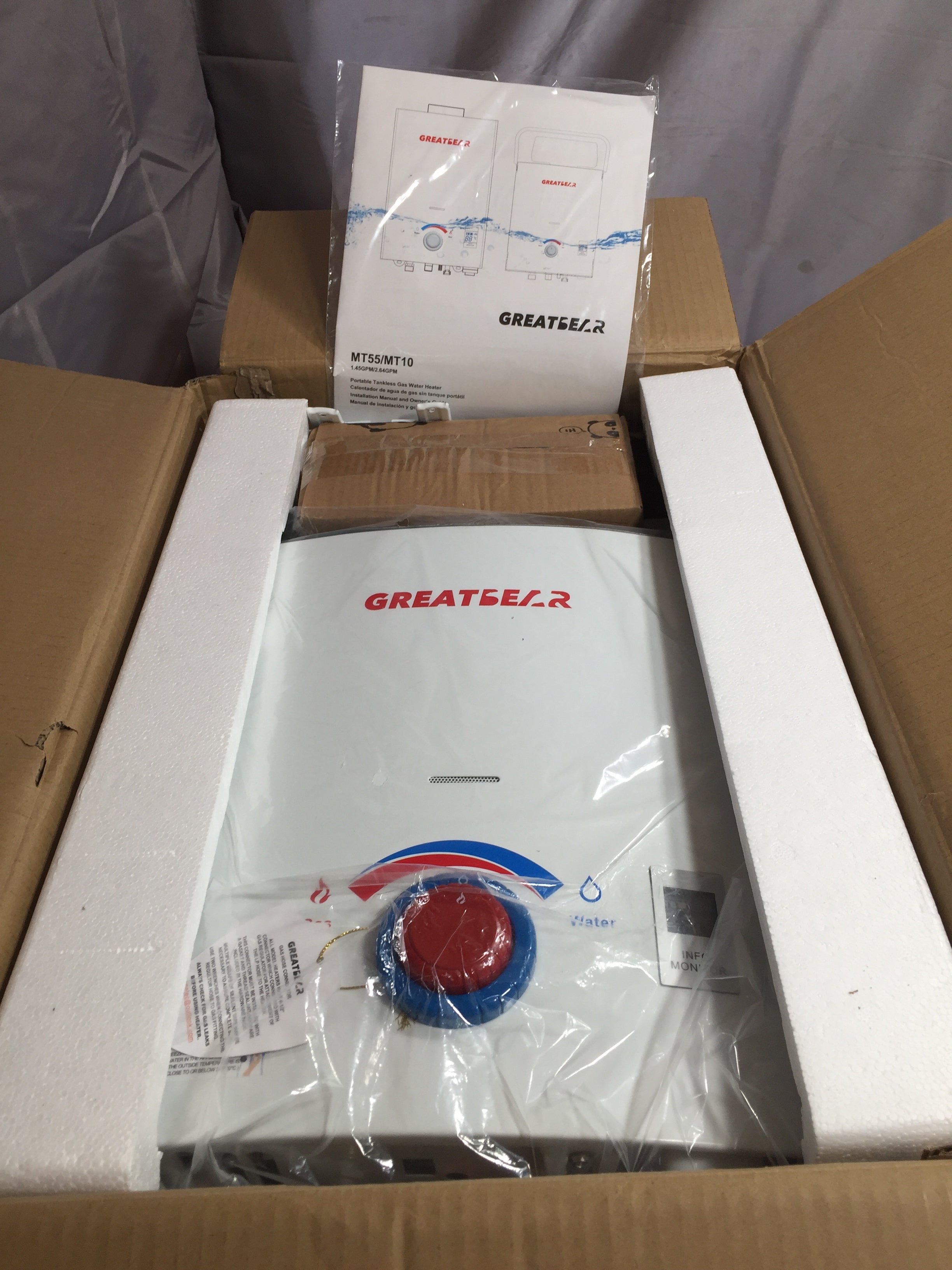 Tankless Water Heater | Propane Gas | Easy to Install | MT55 White *SEALED* (8080313614574)