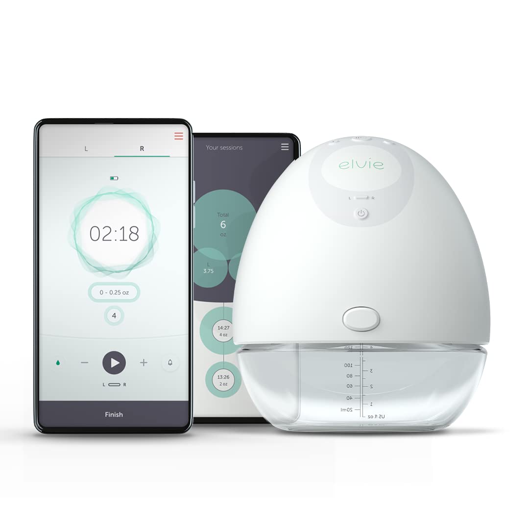 Elvie Single Electric Wearable Smart Breast Pump | Silent Hands-Free Portable Breast Pump That Can Be Worn in-Bra with App 2-Modes & Variable Suction (7585683407086)