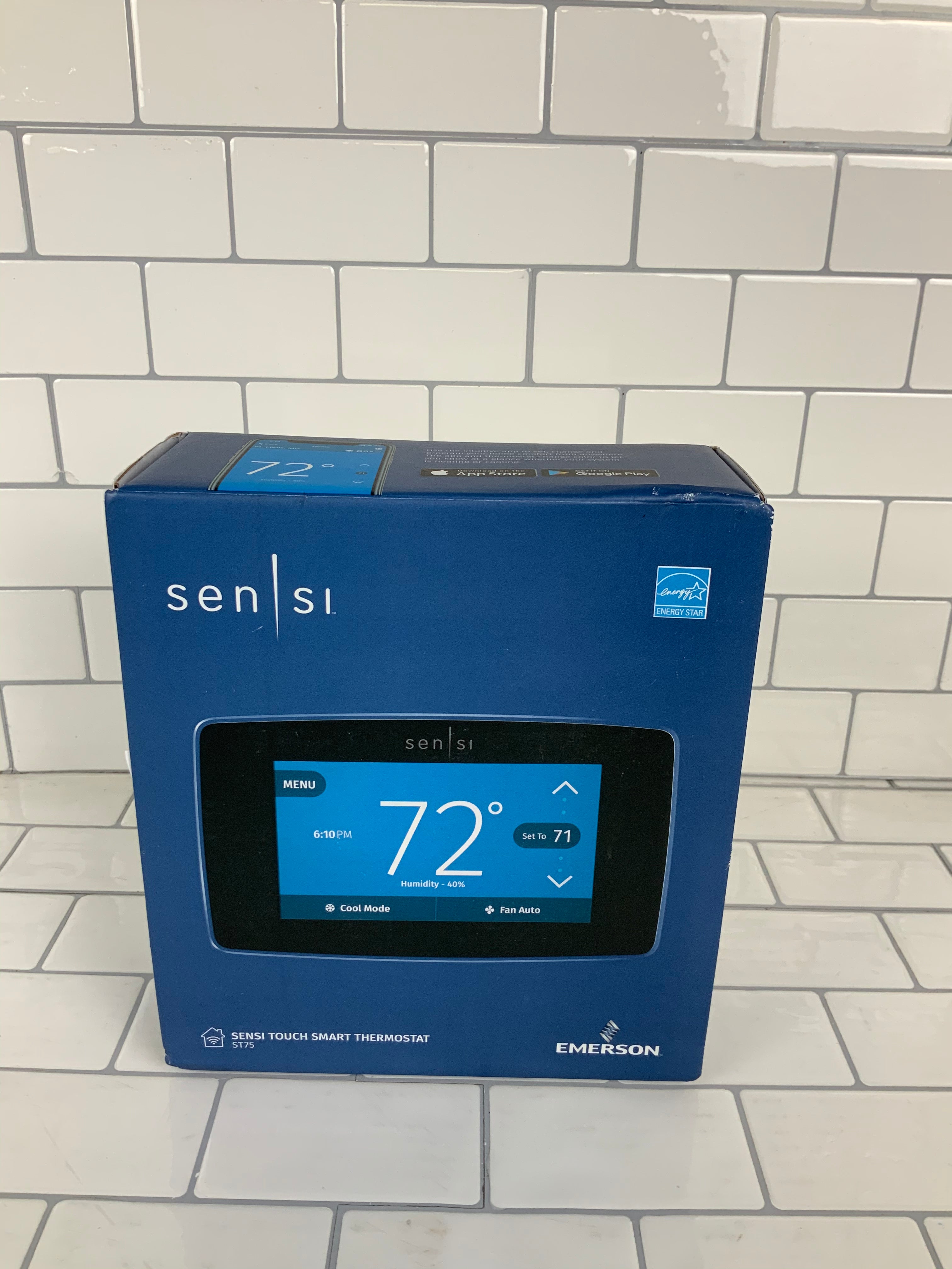 Emerson Sensi Wi-Fi Smart Thermostat w/Touchscreen Color Display-C-wire Required (7452570616046)