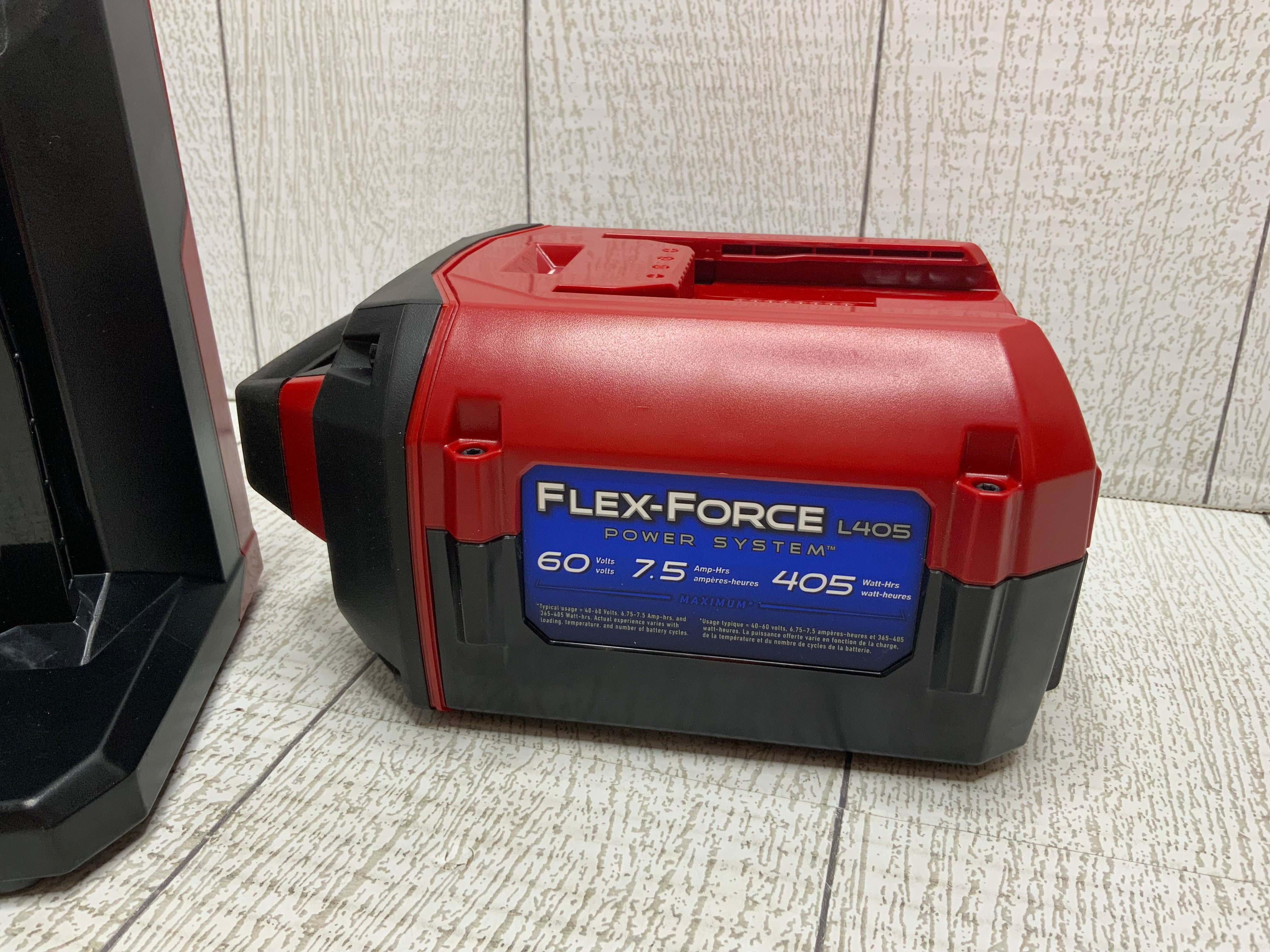 Toro Flex-Force 60V Max 7.5 Ah L405 Lithium-Ion Battery & Flex-Force Charger (8057193201902)