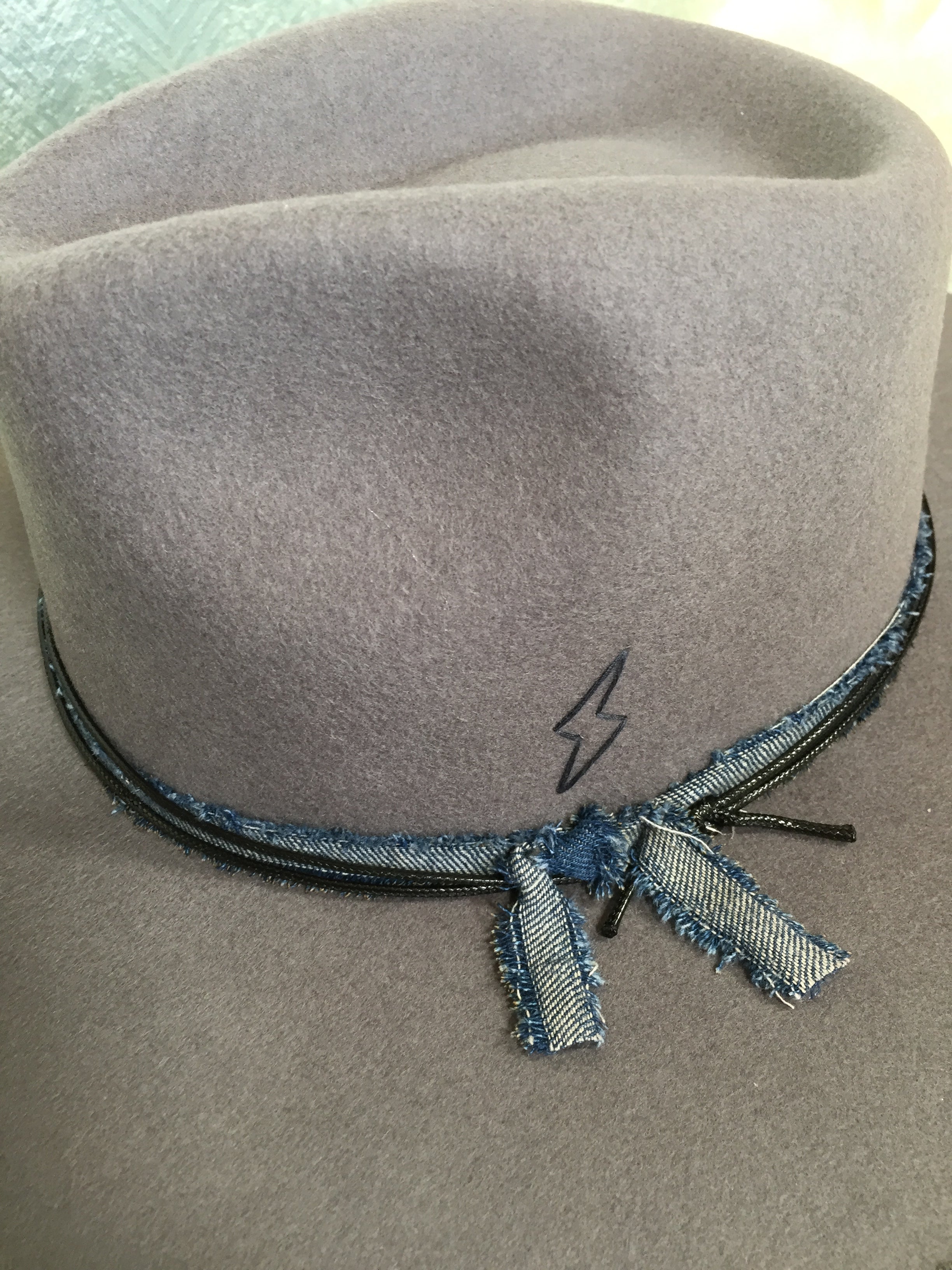 Vintage Distressed Fedora Hat for Men & Women in Cowboy Blue (7517421207790)