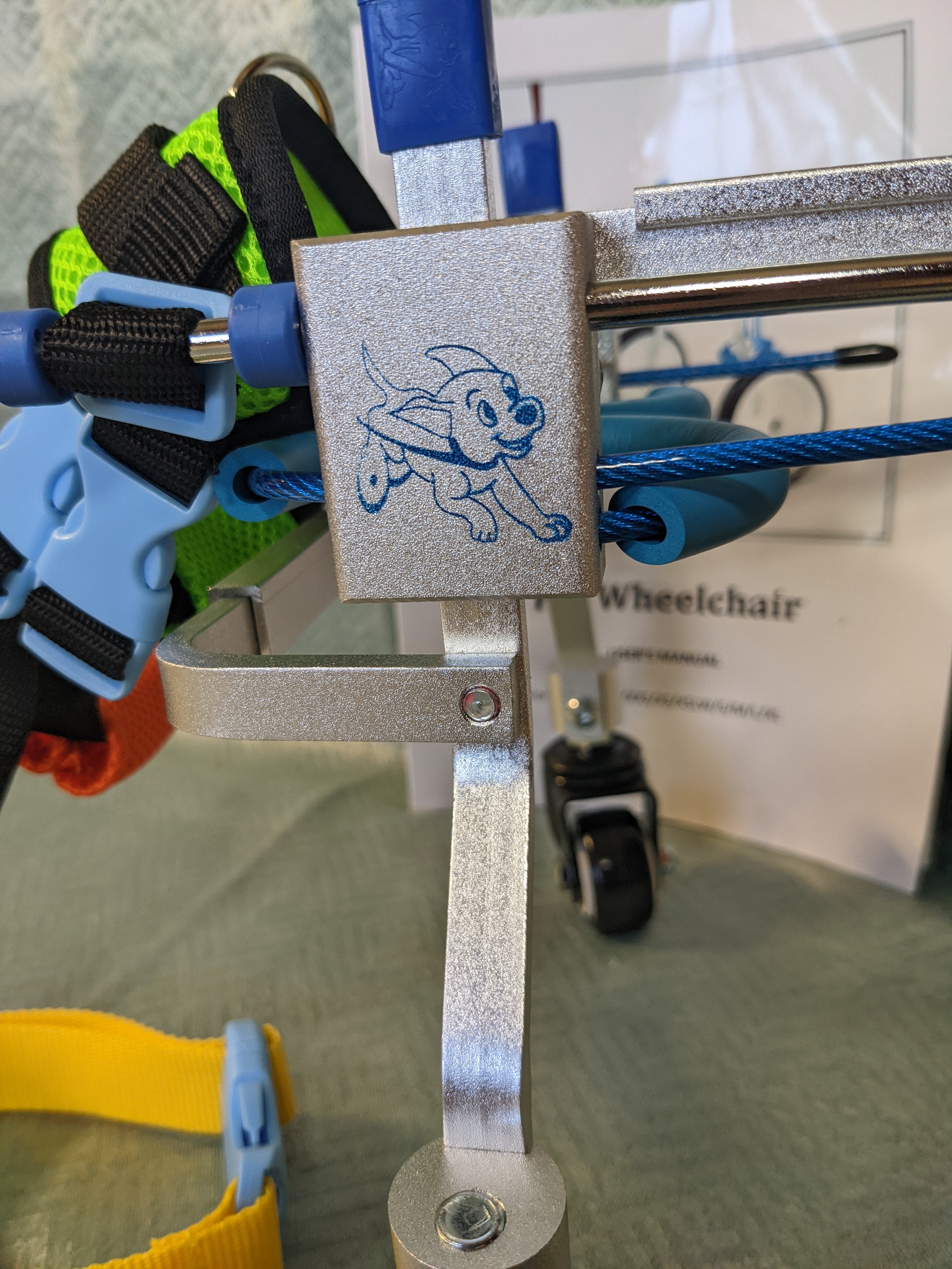 Adjustable Dog Wheelchair for Hind Legs Rehabilitation, Pet Rehabilitation Cart, Handicap Wheels for Dogsc, Convenient Dog Wheelchair, Small Dogs (7522109751534)