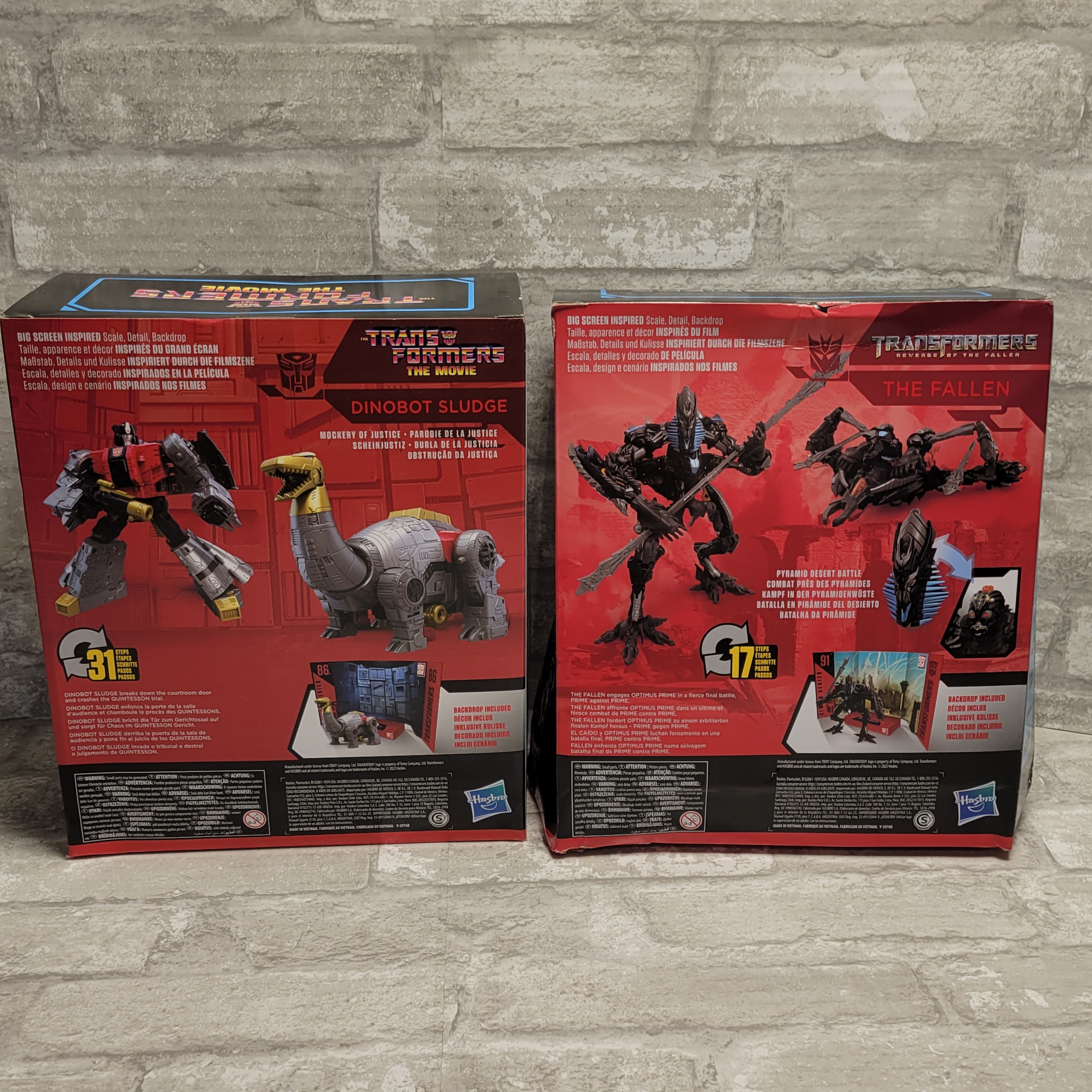Transformers Studio Series 86 Dinobot Sludge & 91 The Fallen (8034545729774)