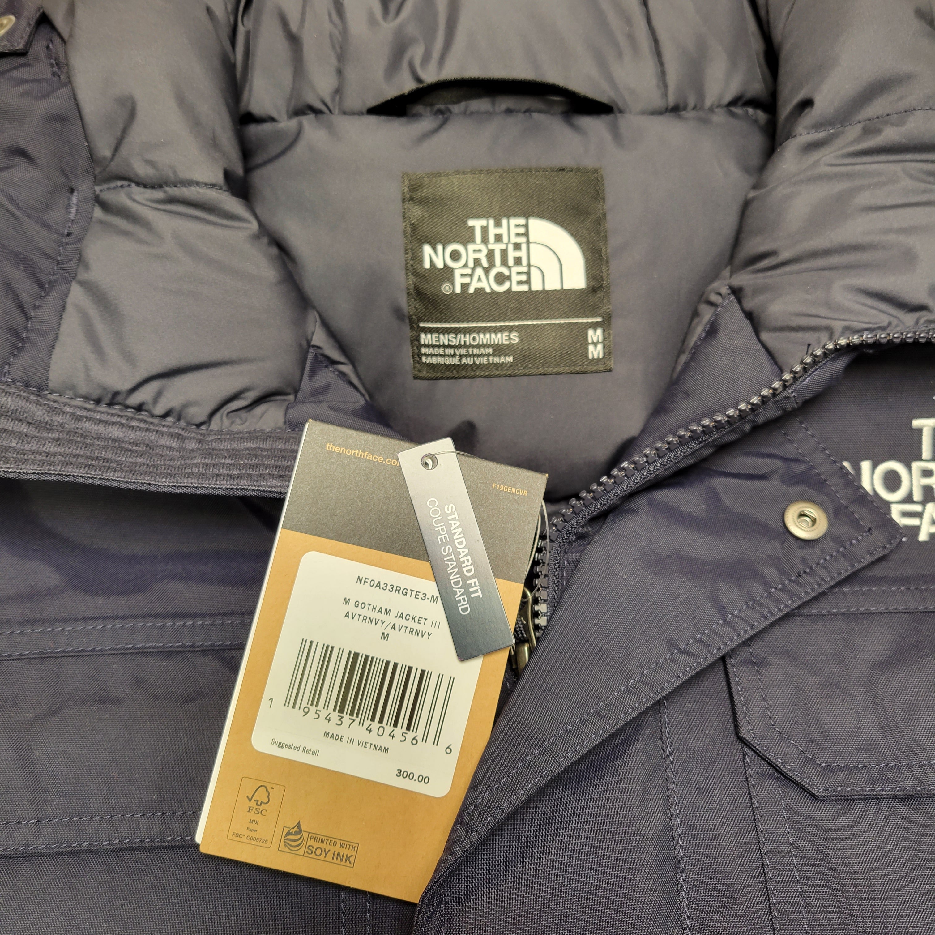 The North Face Men's Gotham Insulated Jacket III, Medium, Navy (7619921445102)