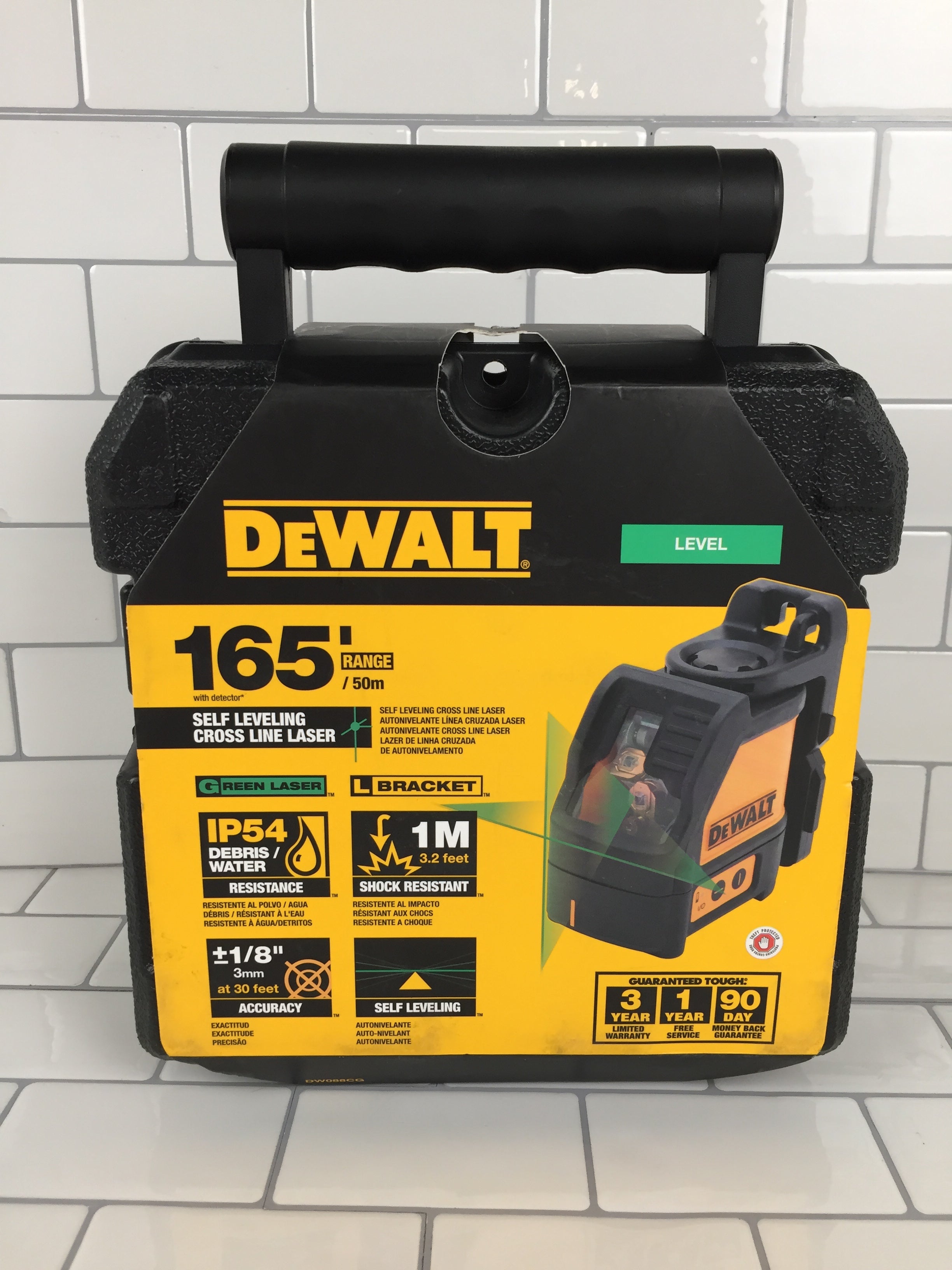 DEWALT Level, Cross Line Laser, Green (DW088CG)