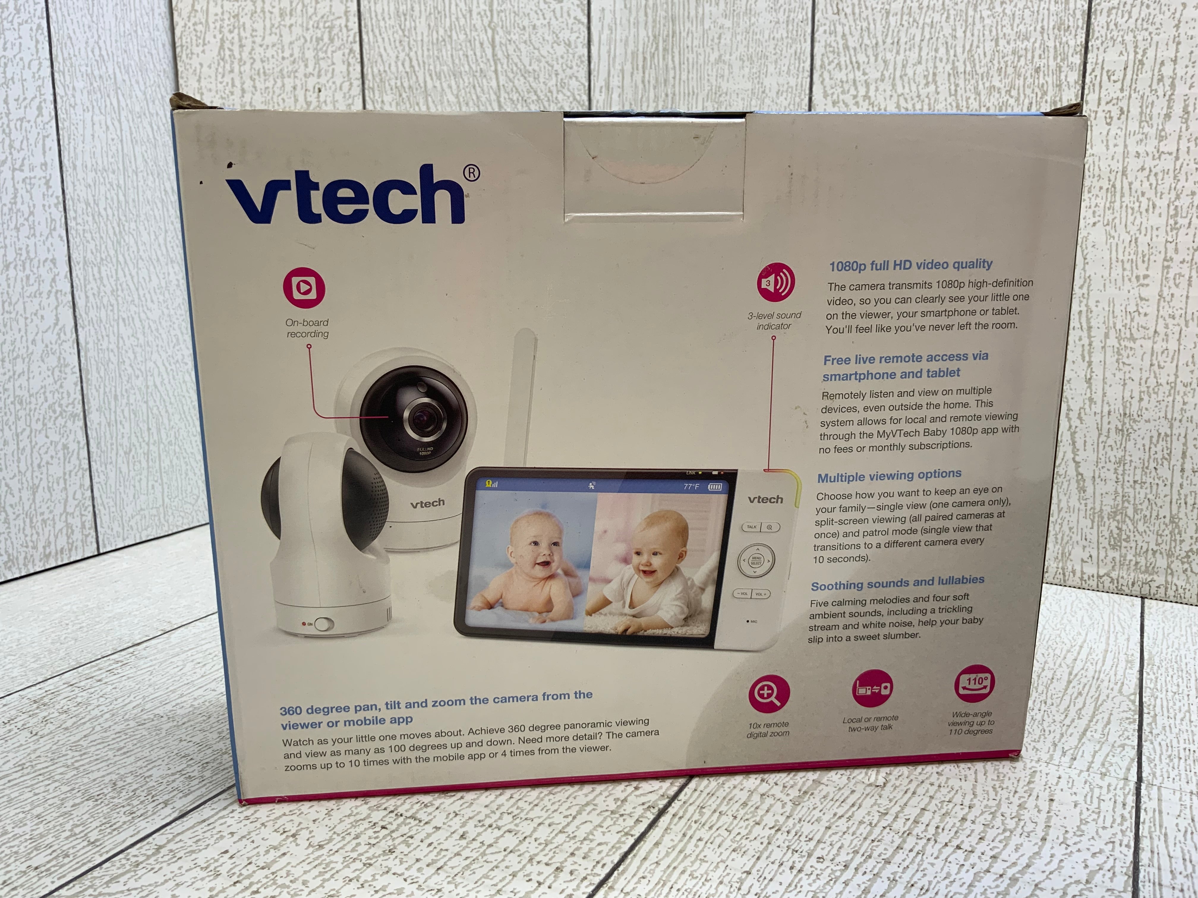 VTech RM77642HD 1080p Smart WiFi Remote Access 2 Camera BabyMonitor