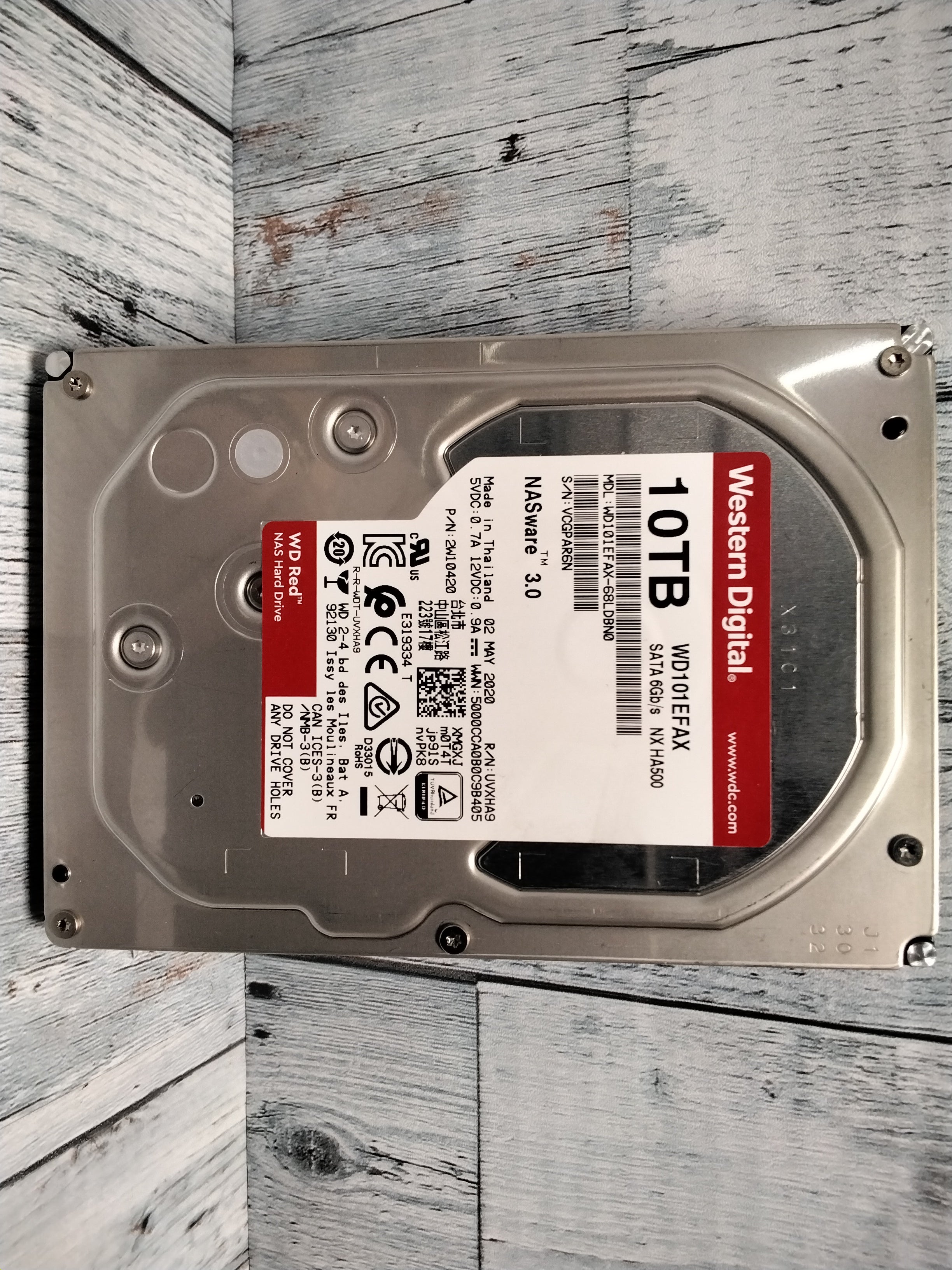 Western Digital 10TB WD Red NAS Internal Hard Drive HDD (7910128156910)