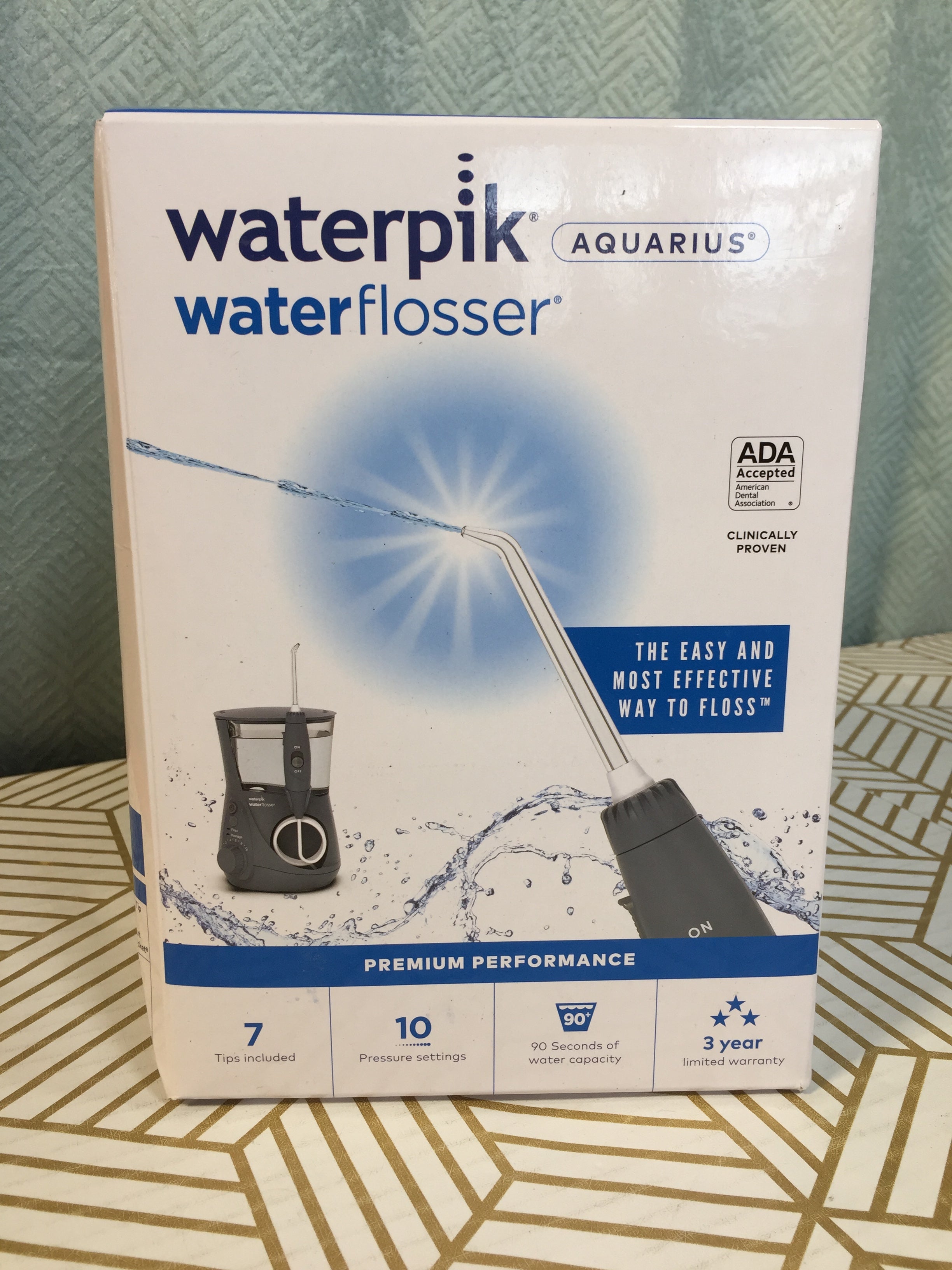 Waterpik Aquarius Dental Water Flosser, Gray WP-667 *SEALED* (7737273680110)