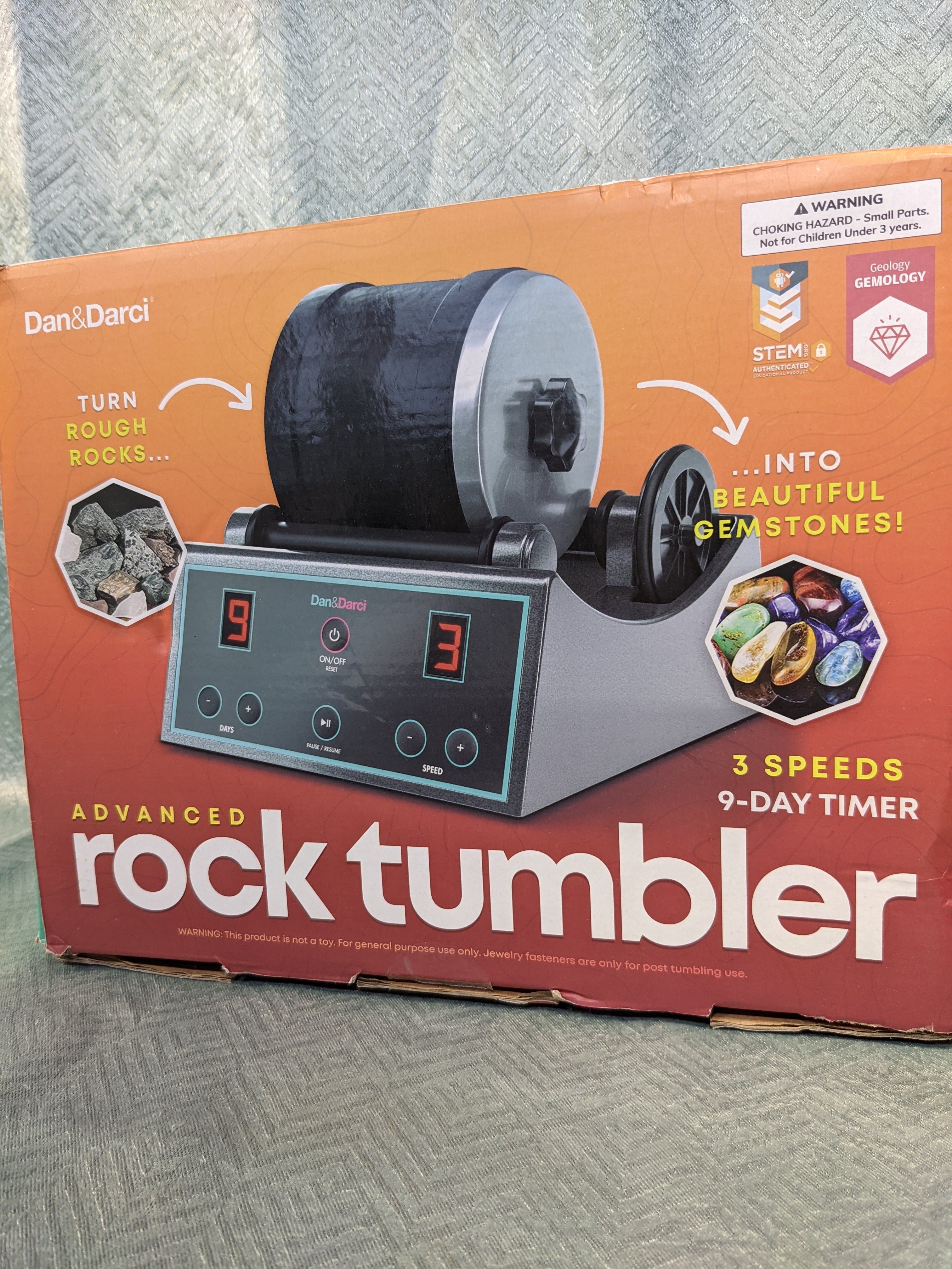 Advanced Professional Rock Tumbler Kit - with Digital 9-day Polishing timer & 3 speed settings (7506048188654)