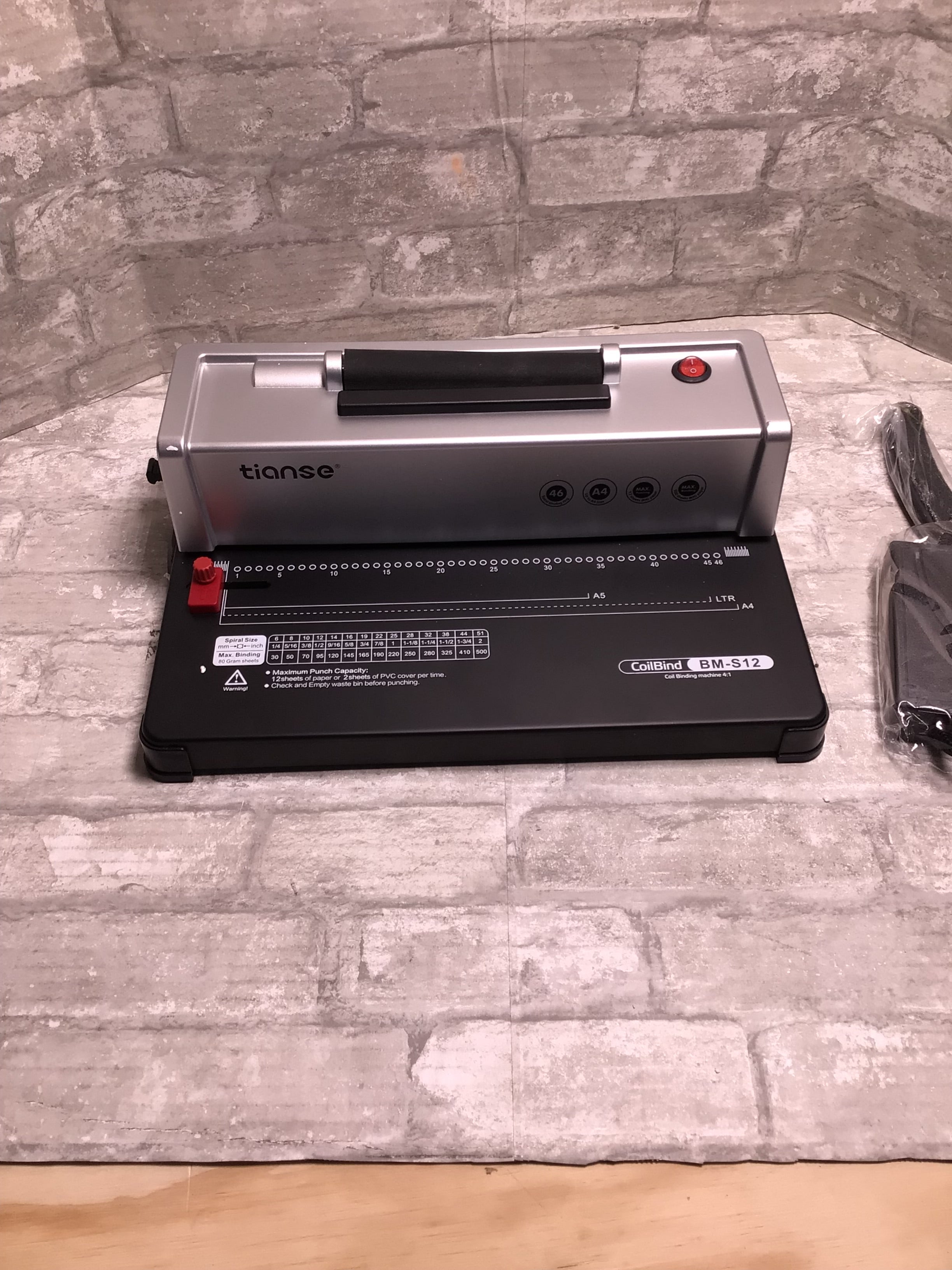 TIANSE Binding Machine, Spiral Coil Binder Machine, Manual Book Maker*