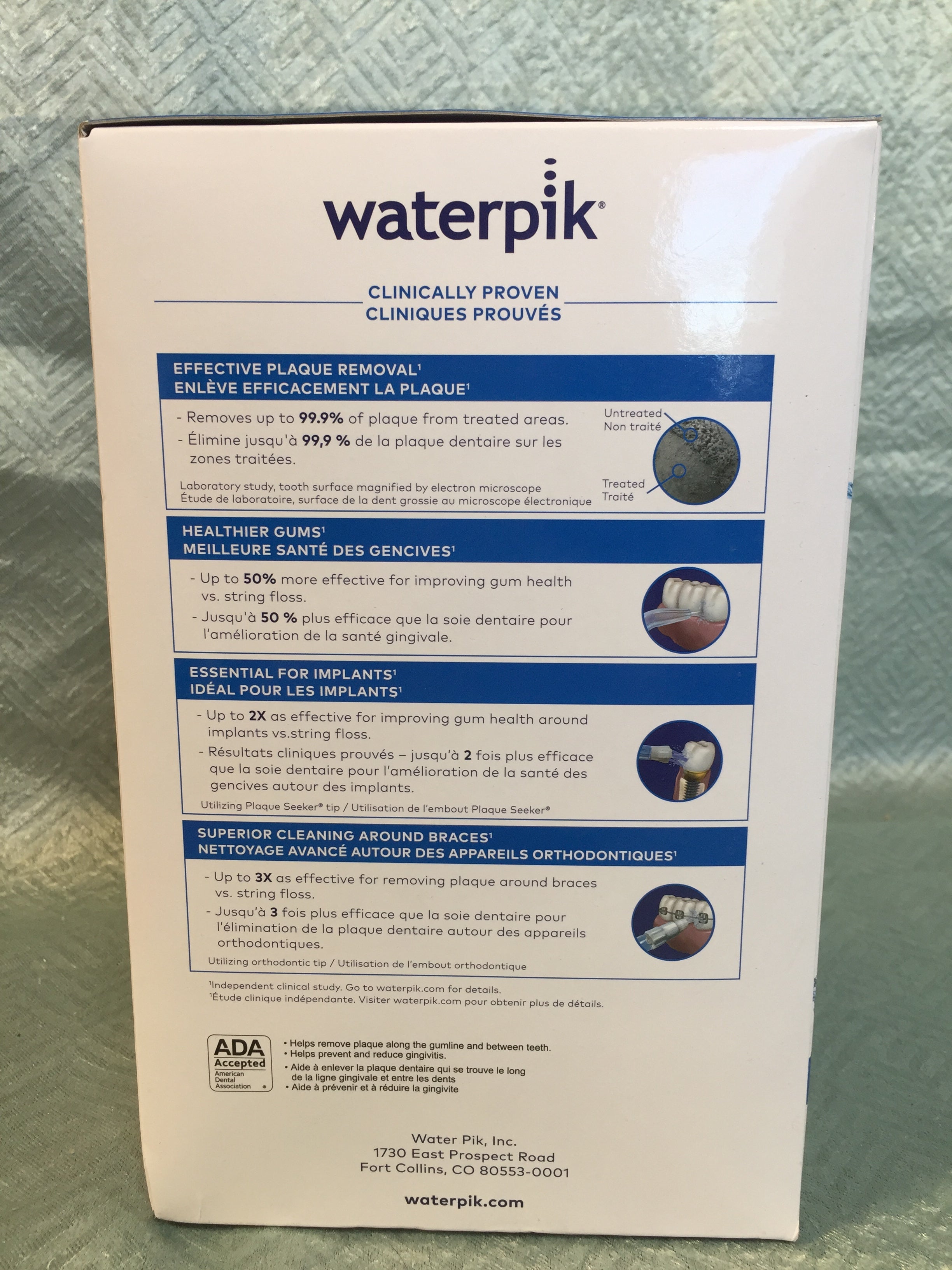 Waterpik Aquarius Water Flosser Professional 10 Settings, 7 Tips White WP-660 (7529082618094)