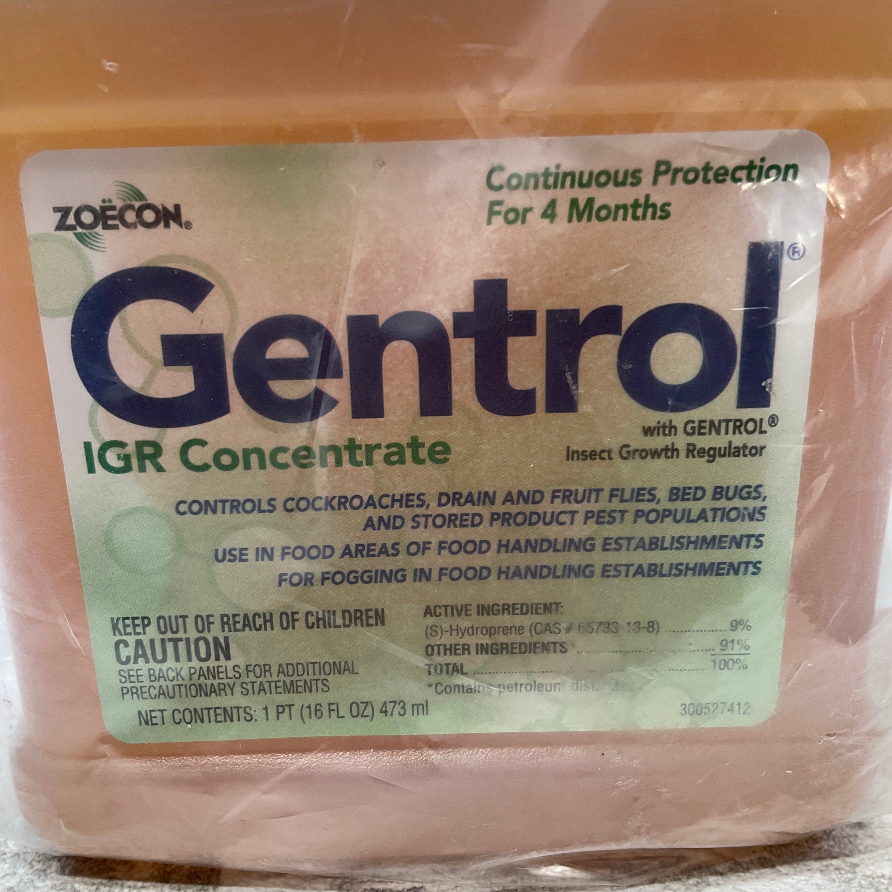 ZOECON 619907 Gentrol IGR Concentrate Insect Growth Regulator, 16 oz (7523076866286)