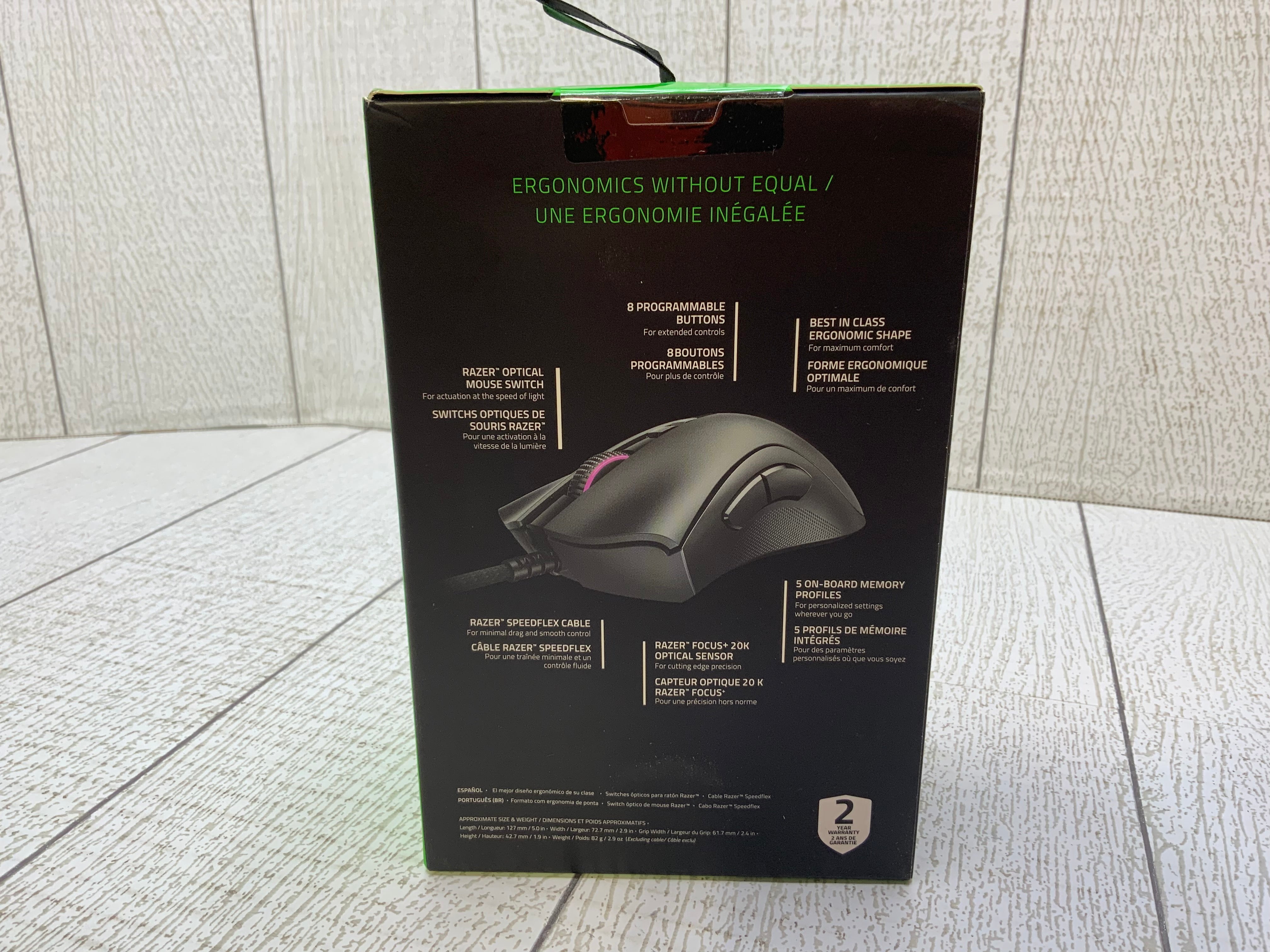 Razer DeathAdder V2 Gaming Mouse: 20K DPI Optical Sensor (7943822901486)