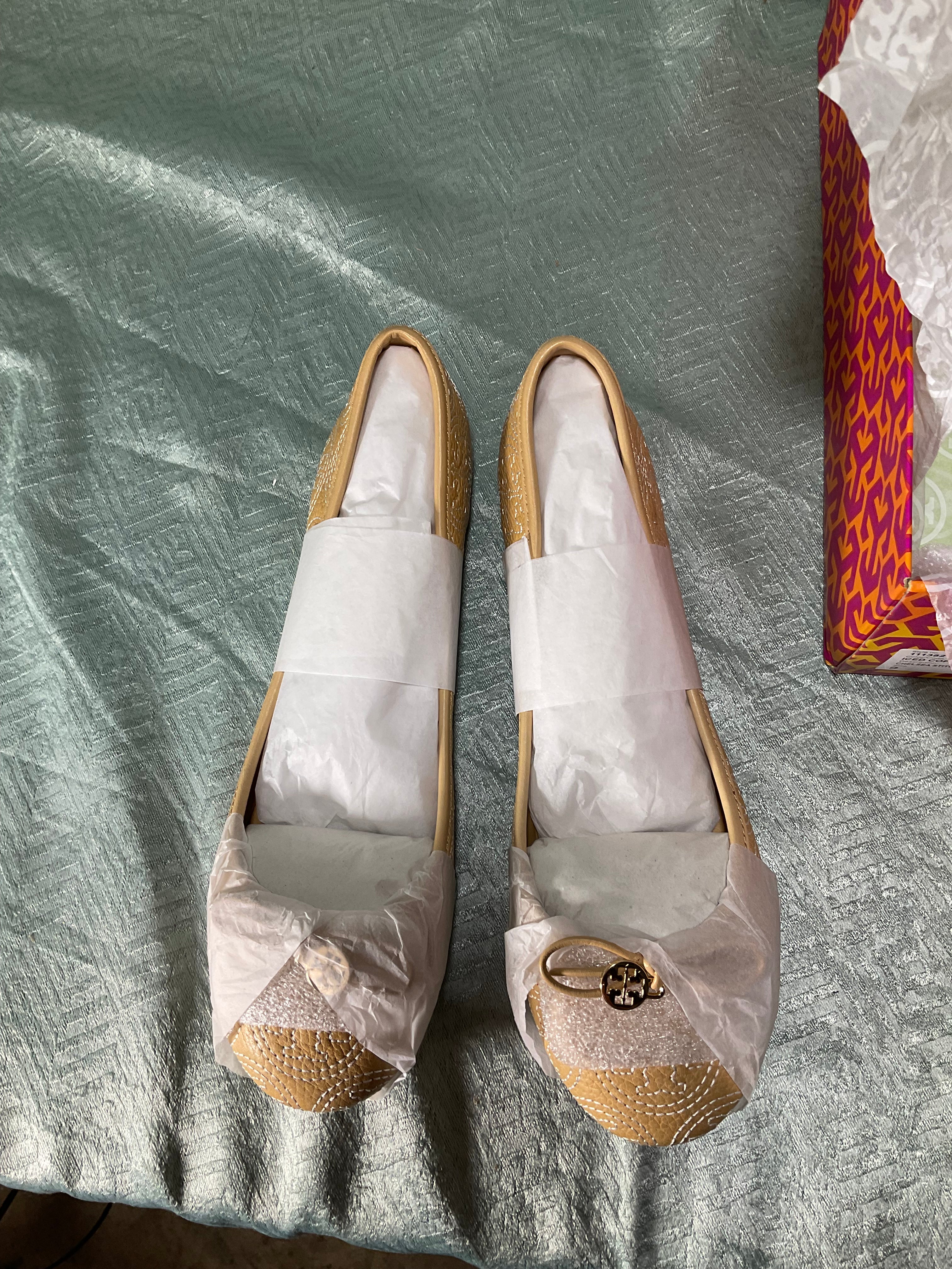 Tory Burch Chelsea Women's Flats & Oxfords Iced Coffee Size 9 (7443620921582)