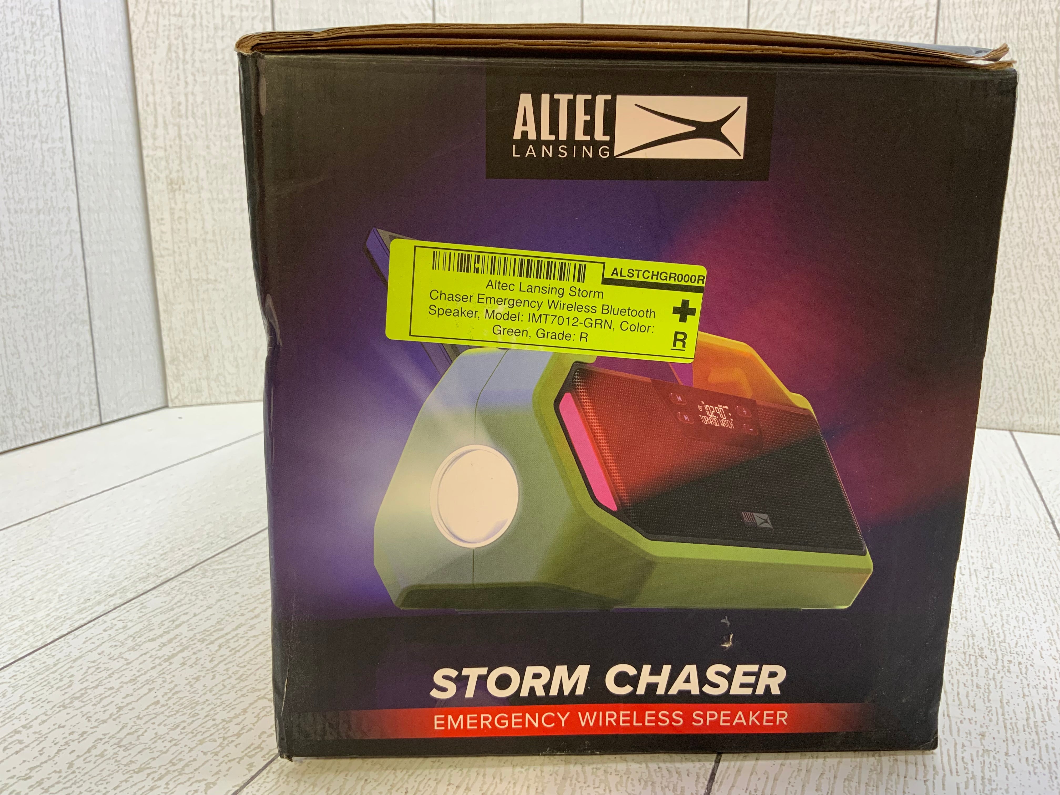 Altec Lansing StormChaser Rechargeable Emergency Radio, Bluetooth Speaker (7922124620014)